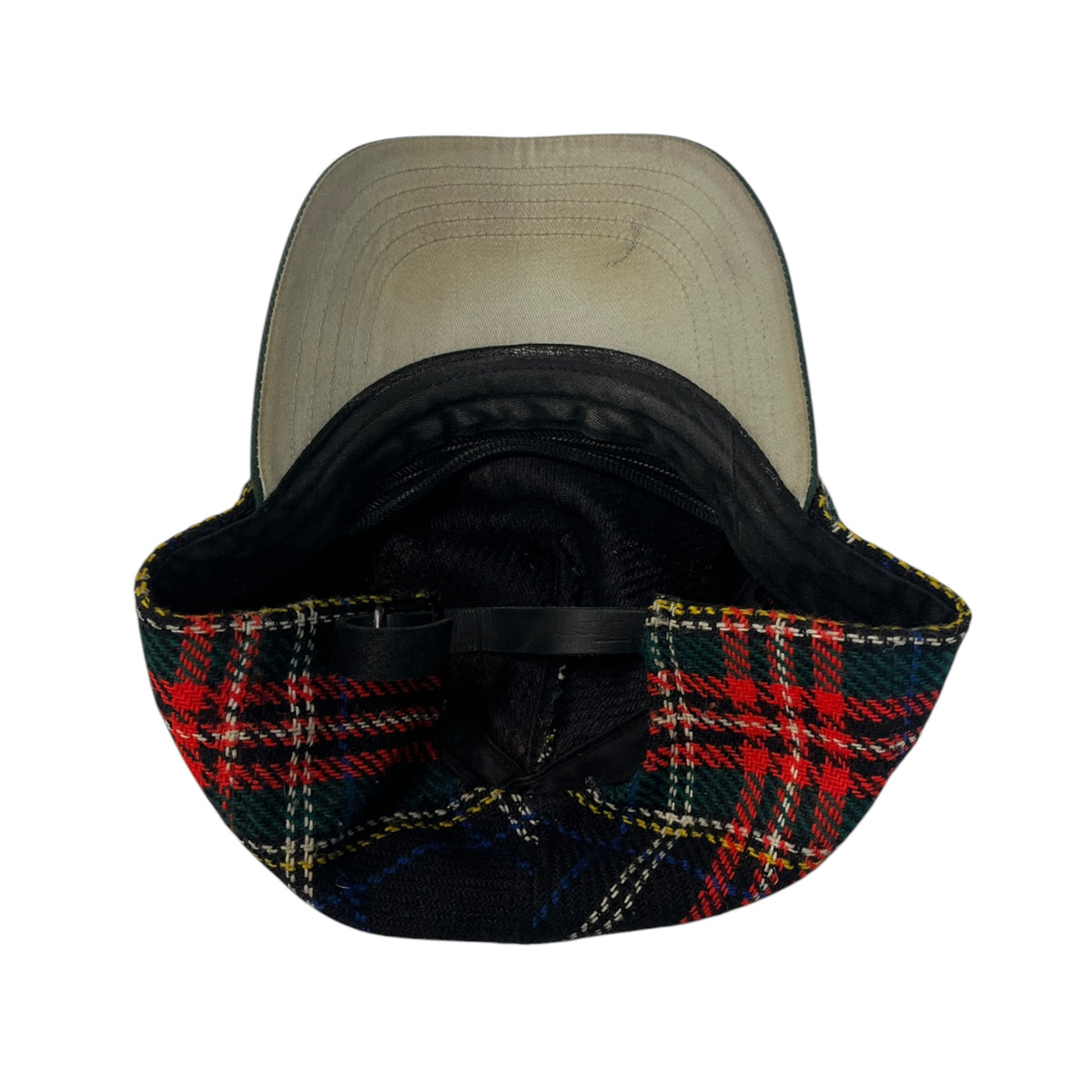Vintage Thheme Plaid Flannel Baseball Cap