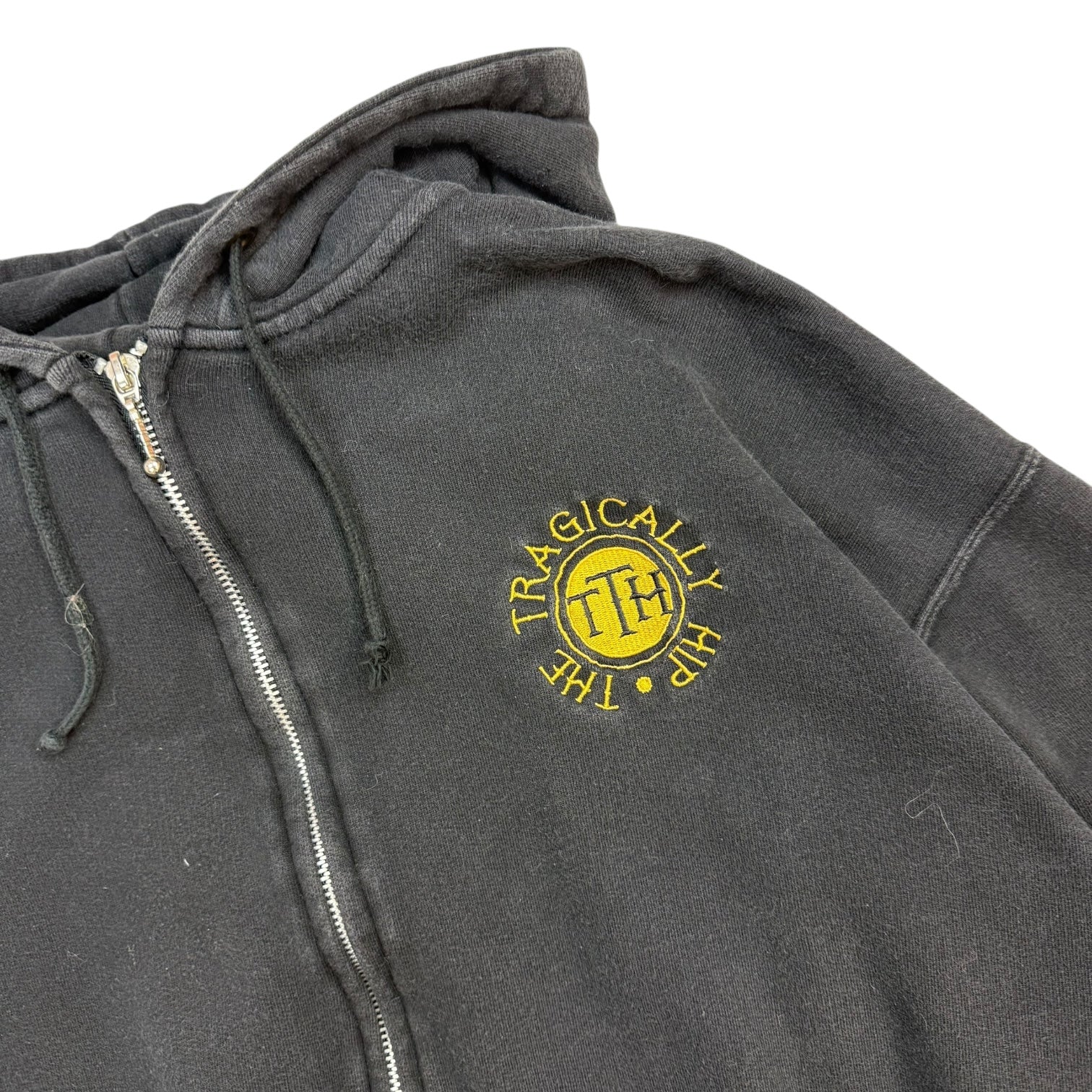 Vintage The Tragically Hip Zip Up Sweater Black