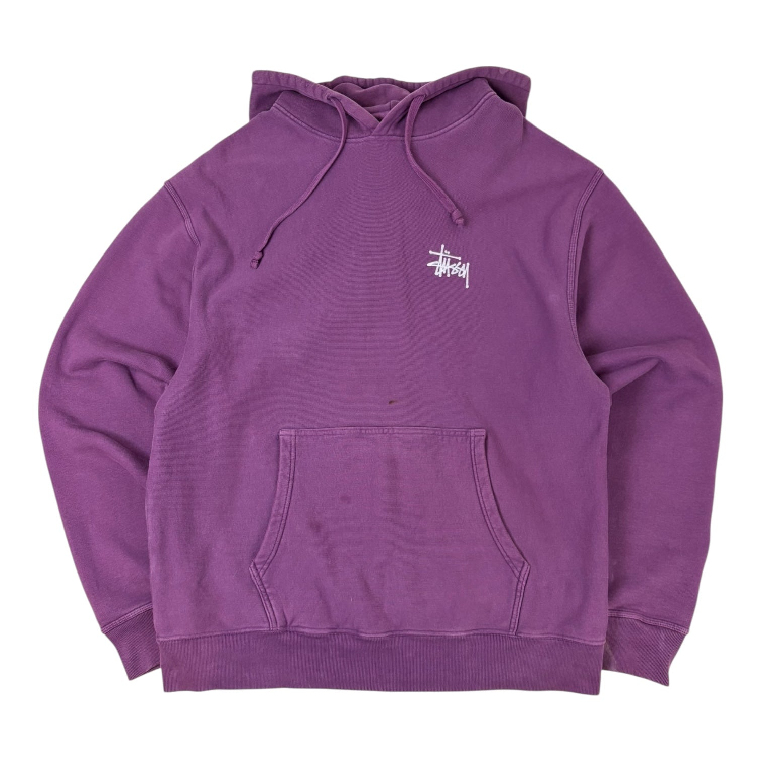 Stussy Basic Pigment Dyed Hoodie Purple