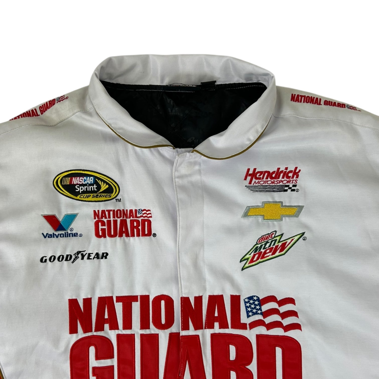 Vintage National Guard Racing Jacket White
