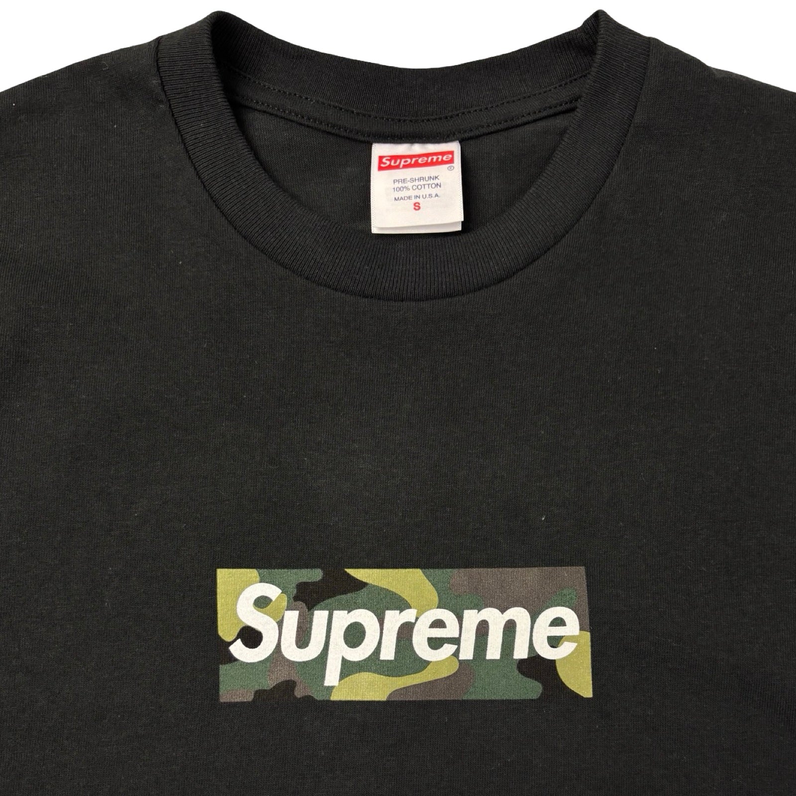 Supreme Camo Box Logo Tee Black