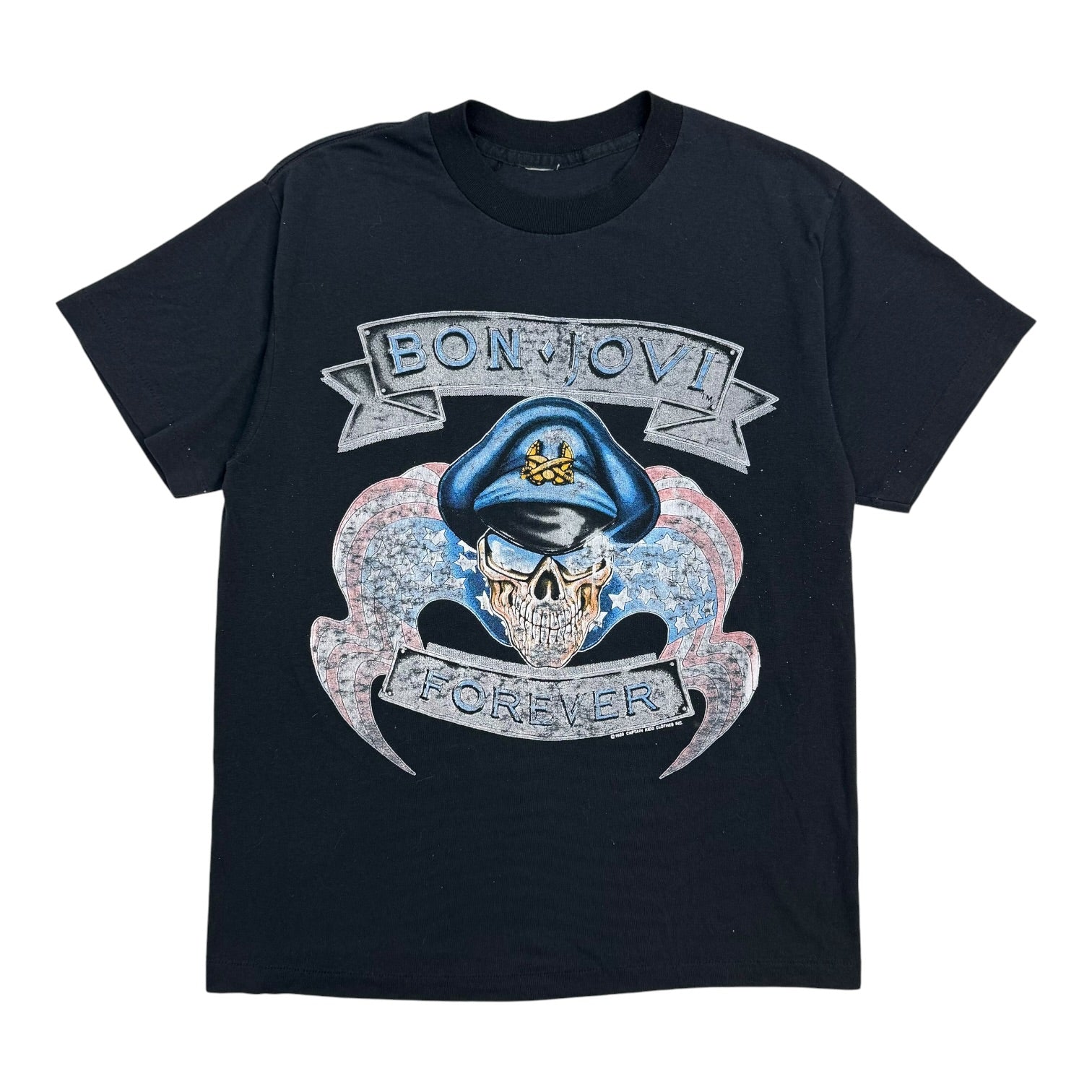 1989 Bon Jovi The Brotherhood Tour Tee Black