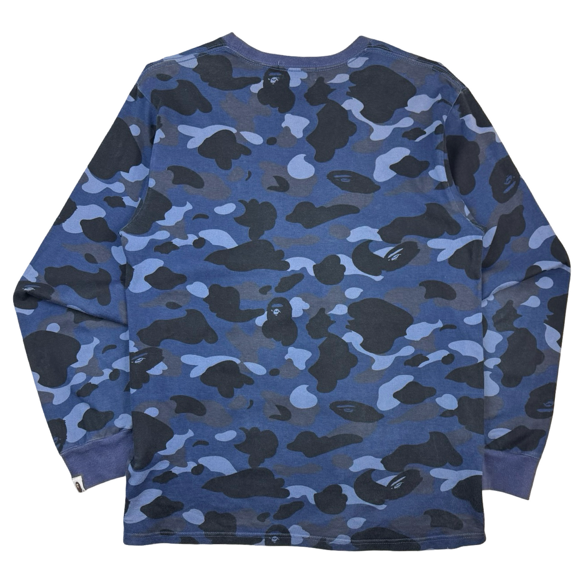 BAPE ABC Camo Longsleeve T-Shirt Blue