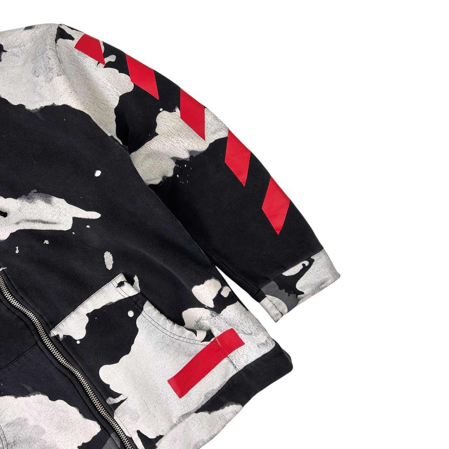 Off-White Liquid Spots Over Hoodie Black/White/Red