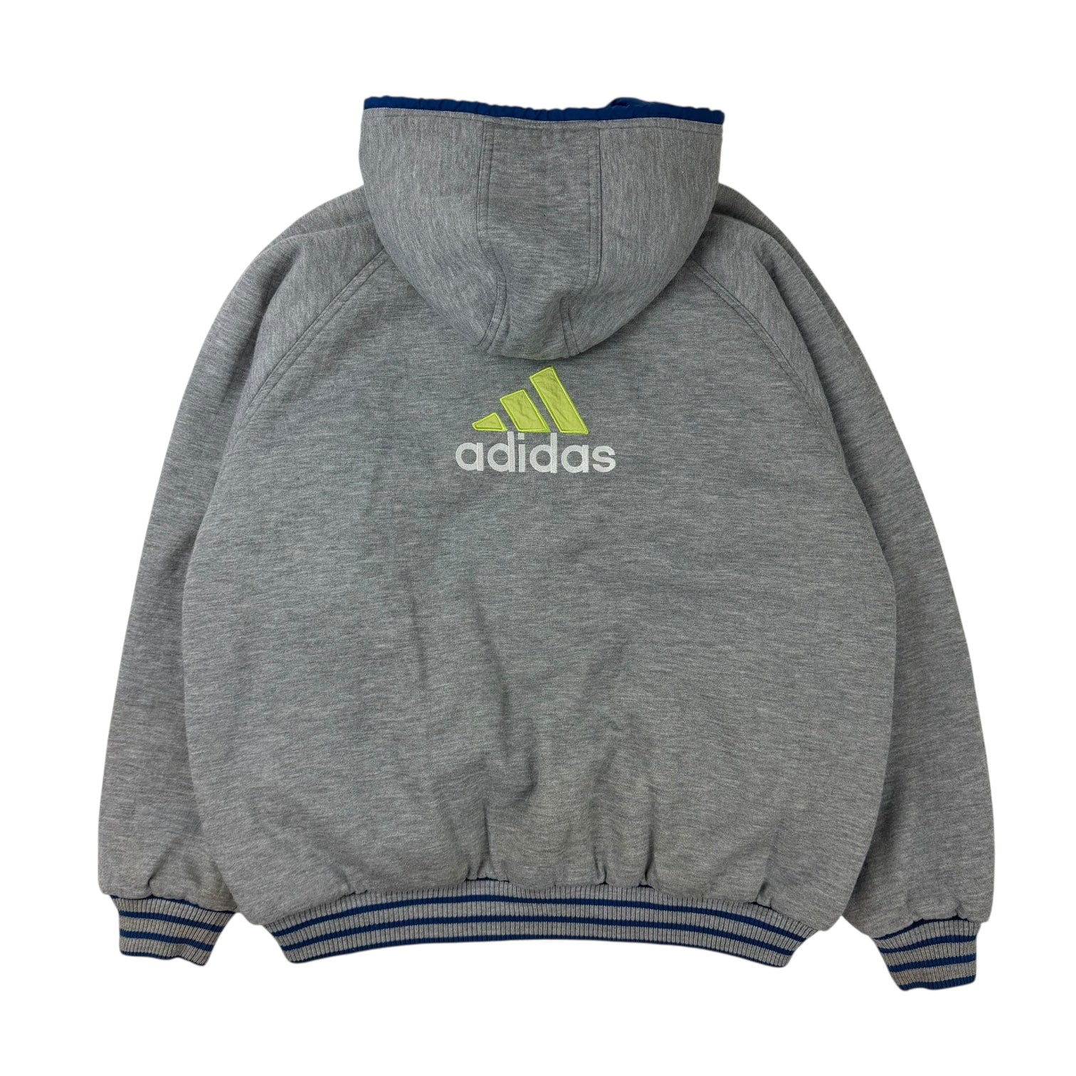 Vintage Blue and Green Adidas Reversible Windbreaker