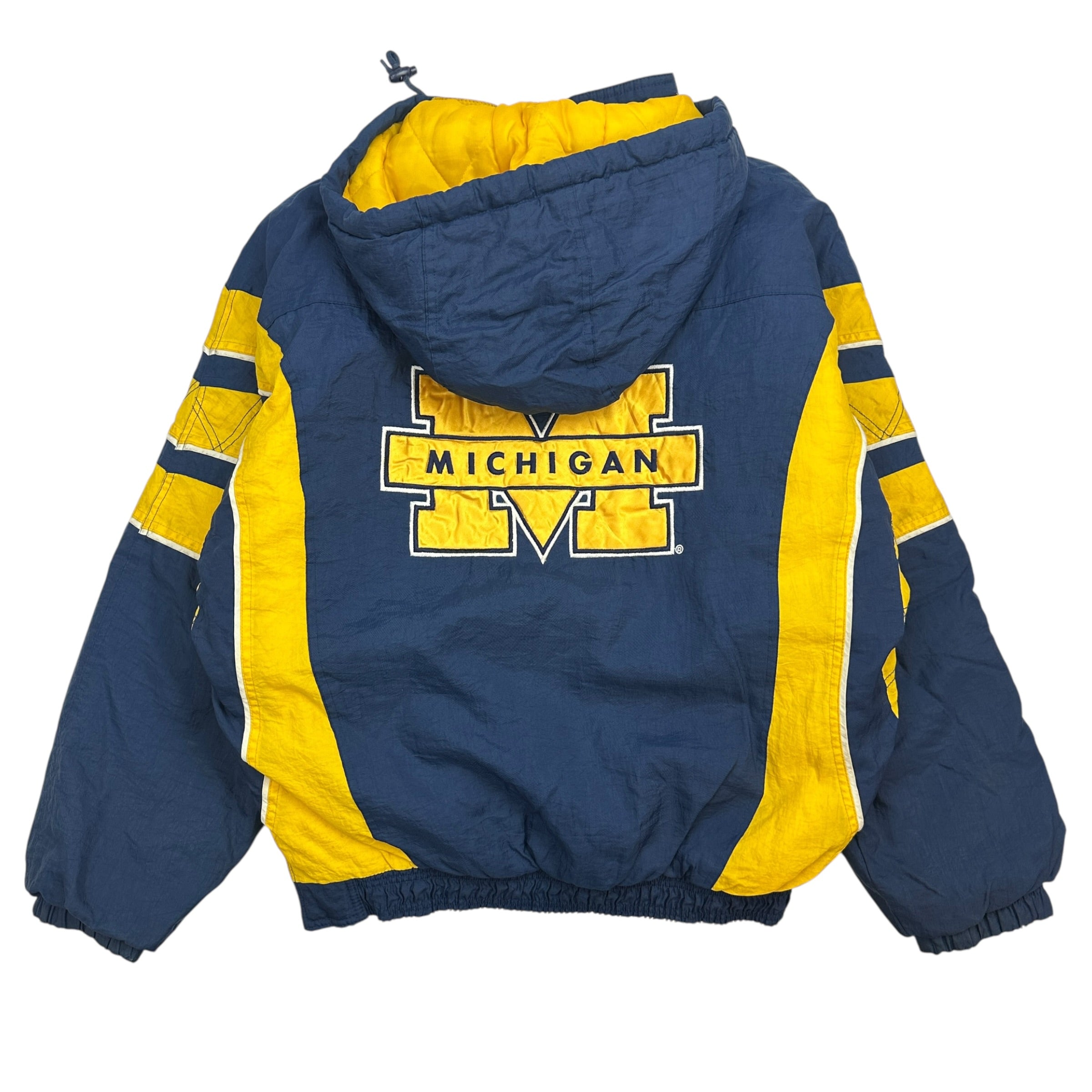 Vintage Starter Michigan Anorak Jacket Blue/Yellow