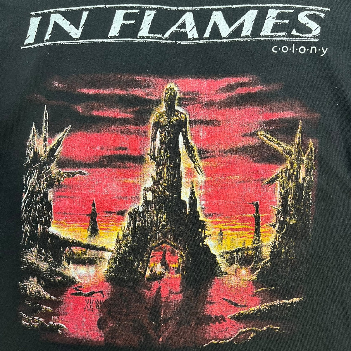 Vintage 1999 In Flames “Colony” Long Sleeve T-Shirt Black