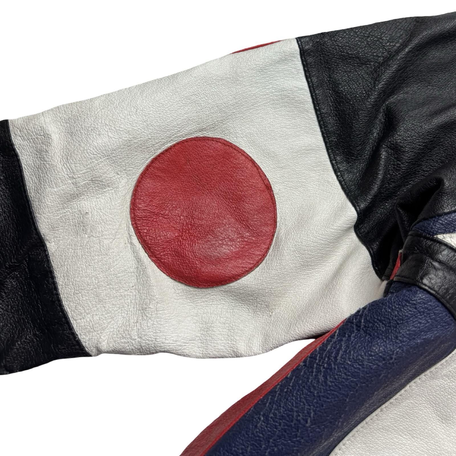 Vintage 80s Phase 2 Flags of the World Leather Jacket