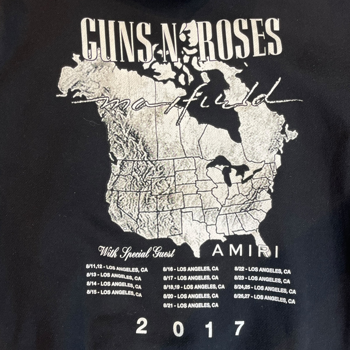 Amiri x Guns N' Roses x Maxfield LA 2017 Capsule Collection Hoodie