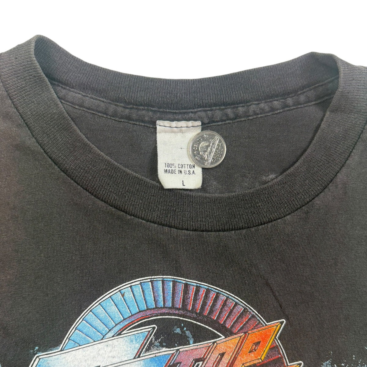 Vintage 1990 ZZ Top Recycler World Tour T-Shirt Black