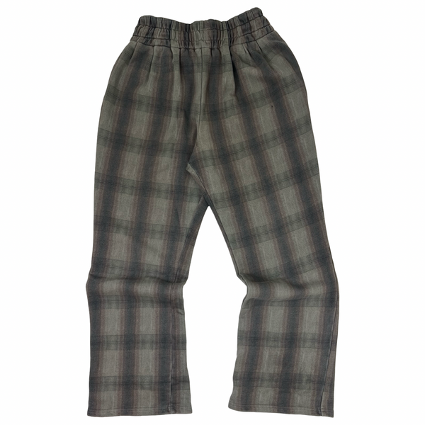 Basketcase Plaid Sweatpant Grey