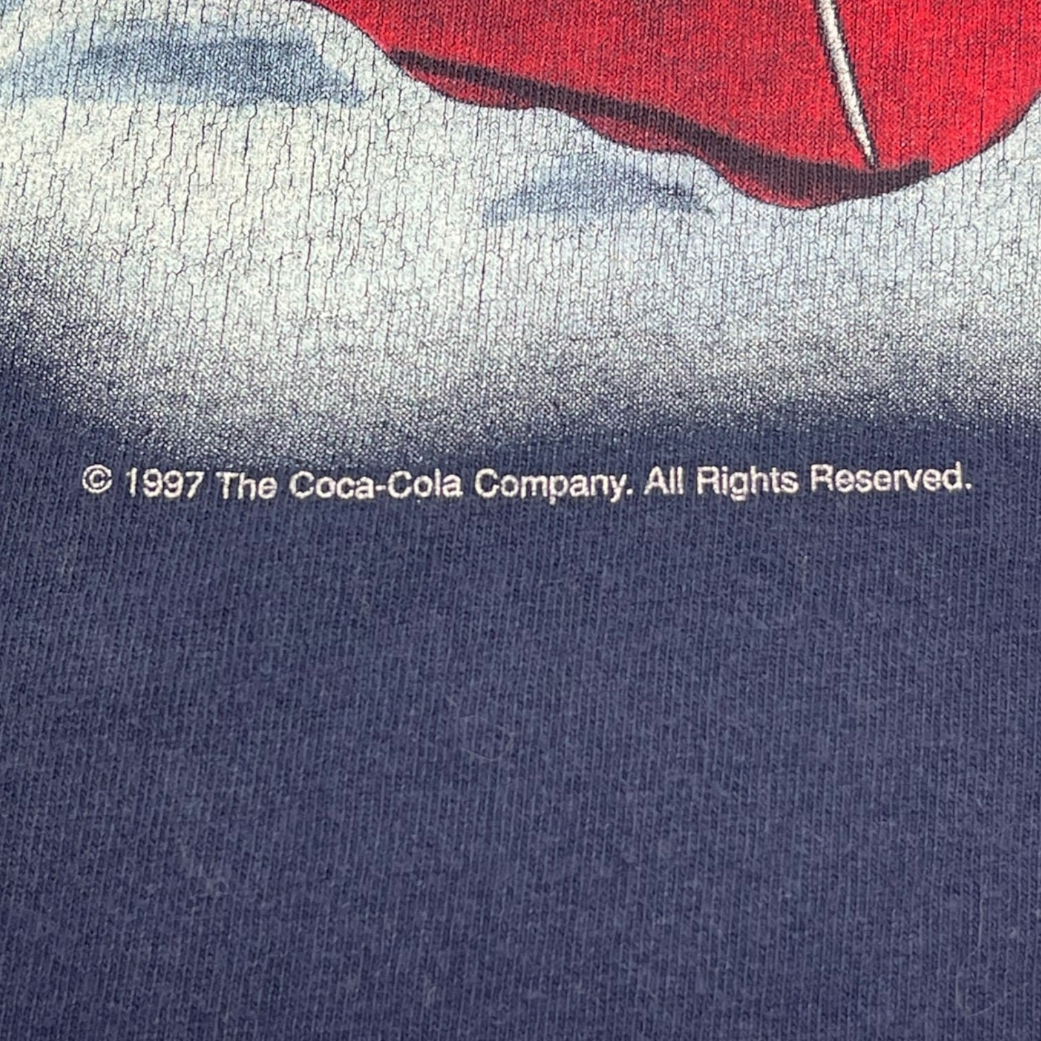 1997 Coca-Cola Bear Promo T-Shirt Navy