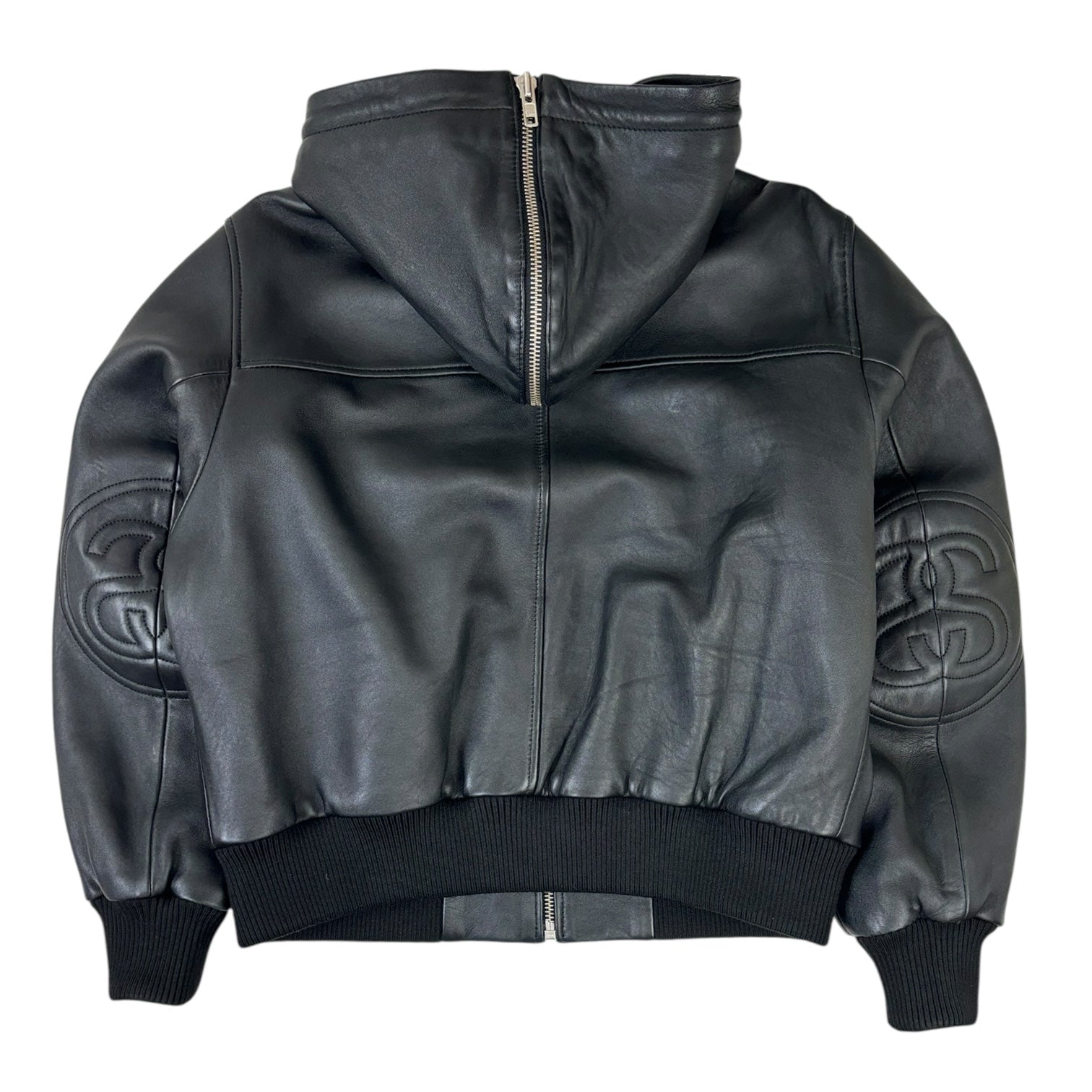 Stussy SS Link Leather Bomber Jacket Black