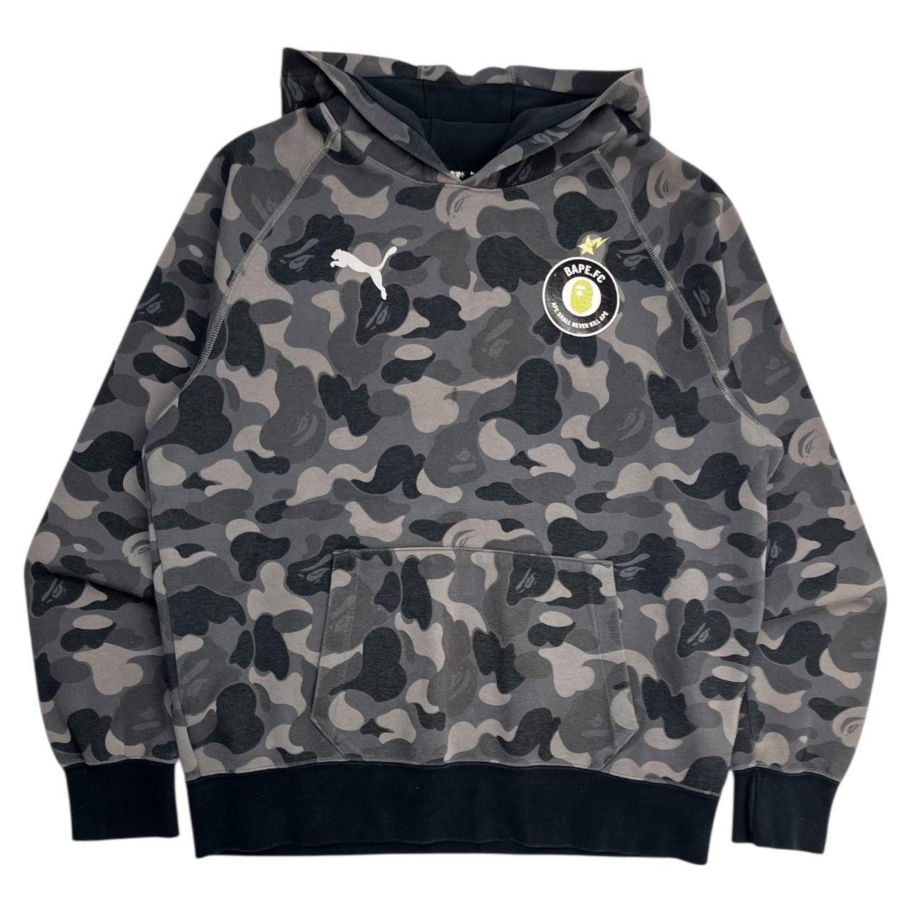 BAPE X Puma ABC Camo Pullover Hoodie Black