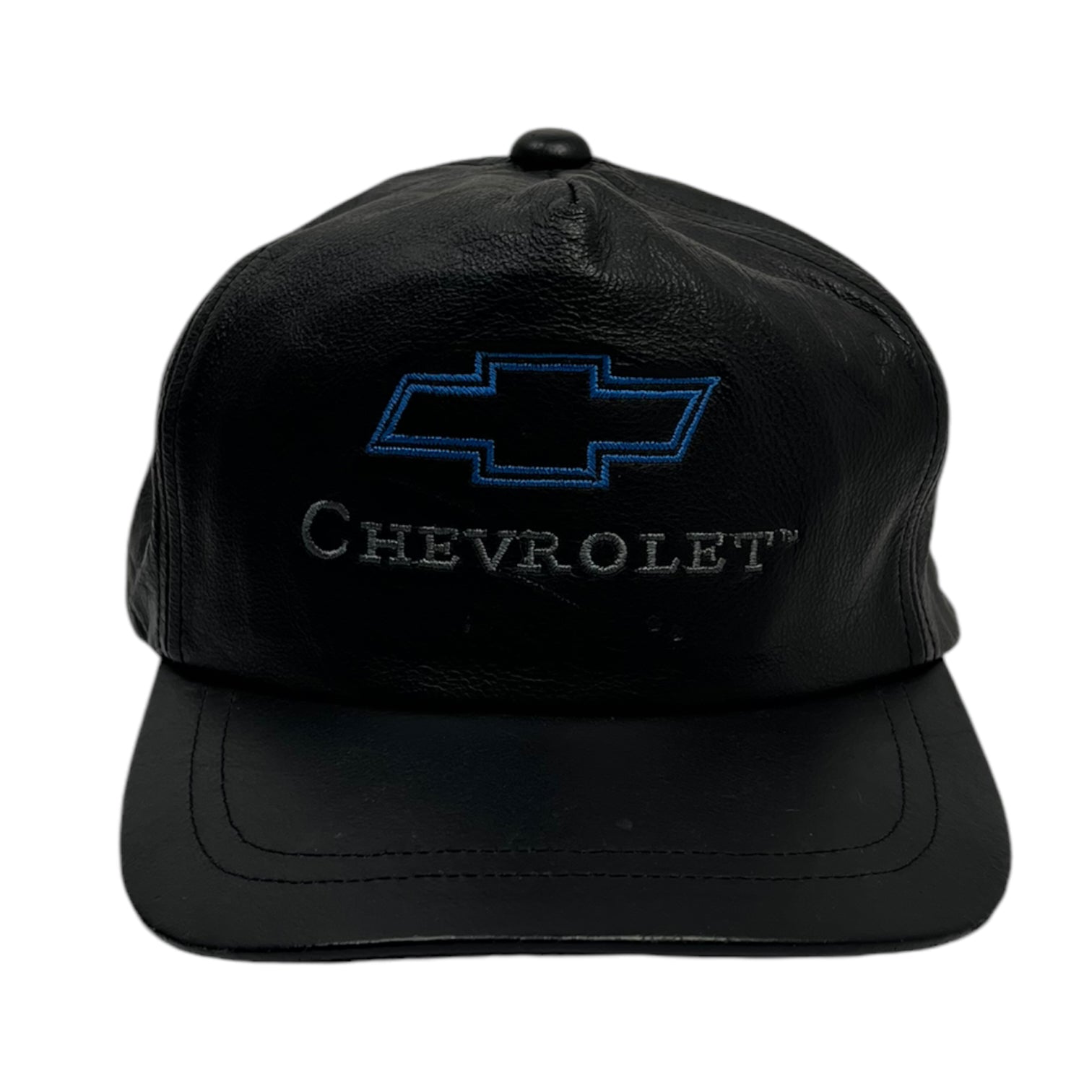 Vintage Chevrolet Logo Leather Hat