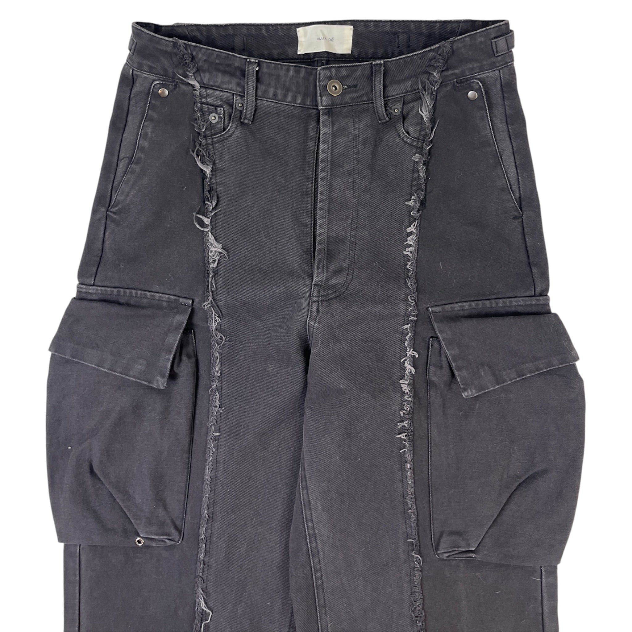 Vuja Dé 006 The Diviser Inside-Out Denim Cargo Pants Black