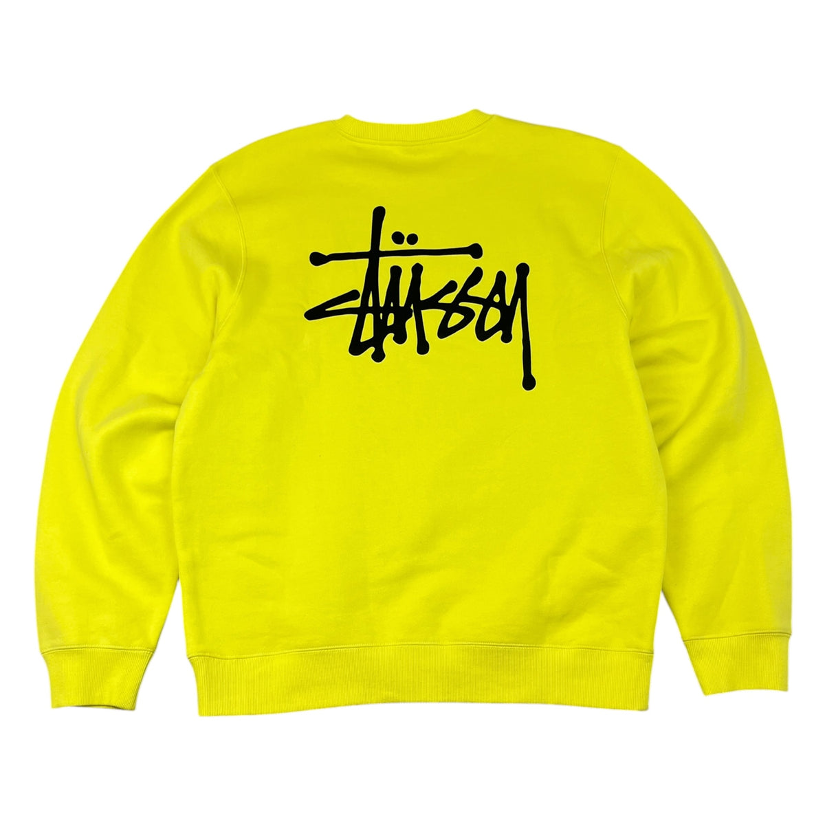 Stussy Basic Crewneck Lemon