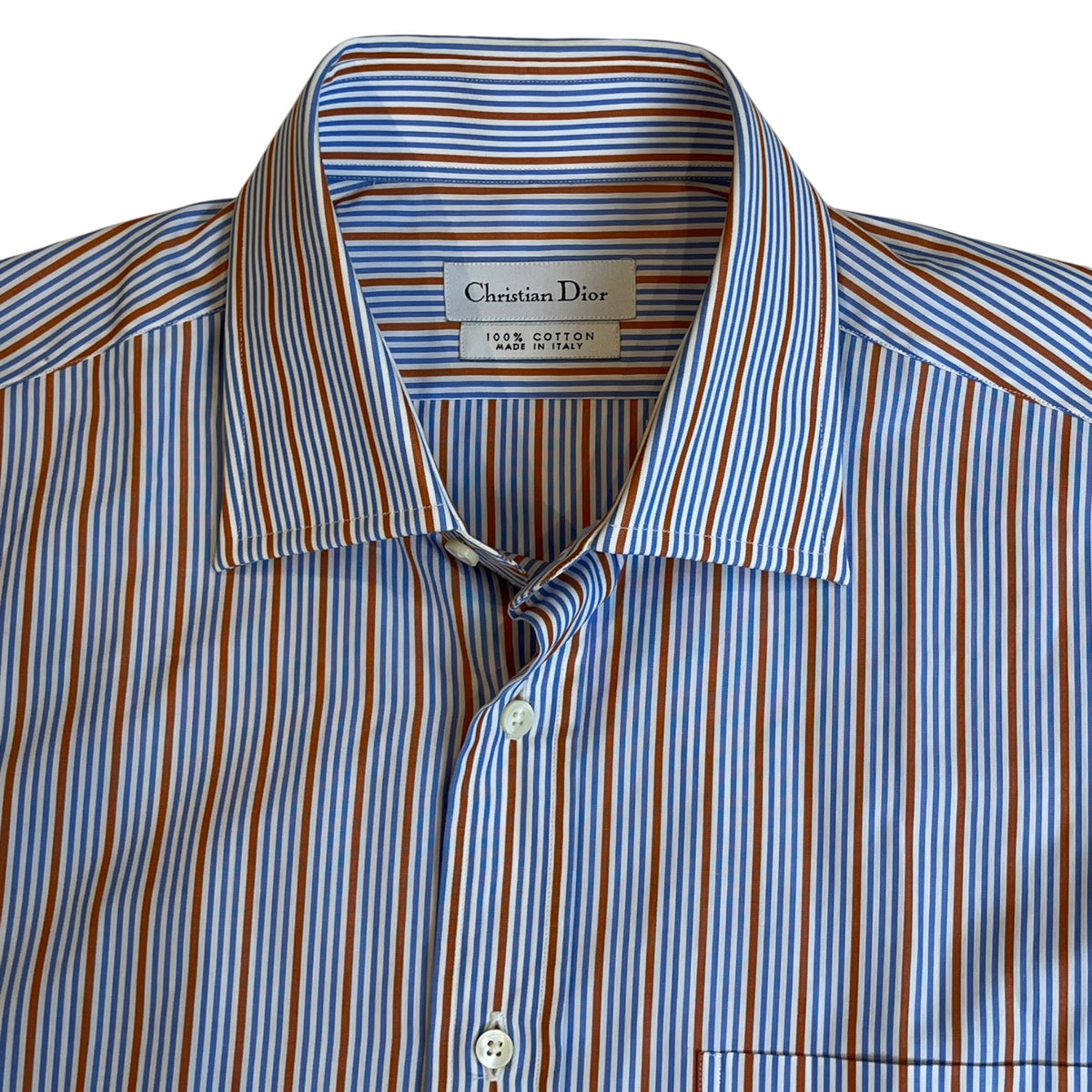Christian Dior Mens Striped Dress Shirt