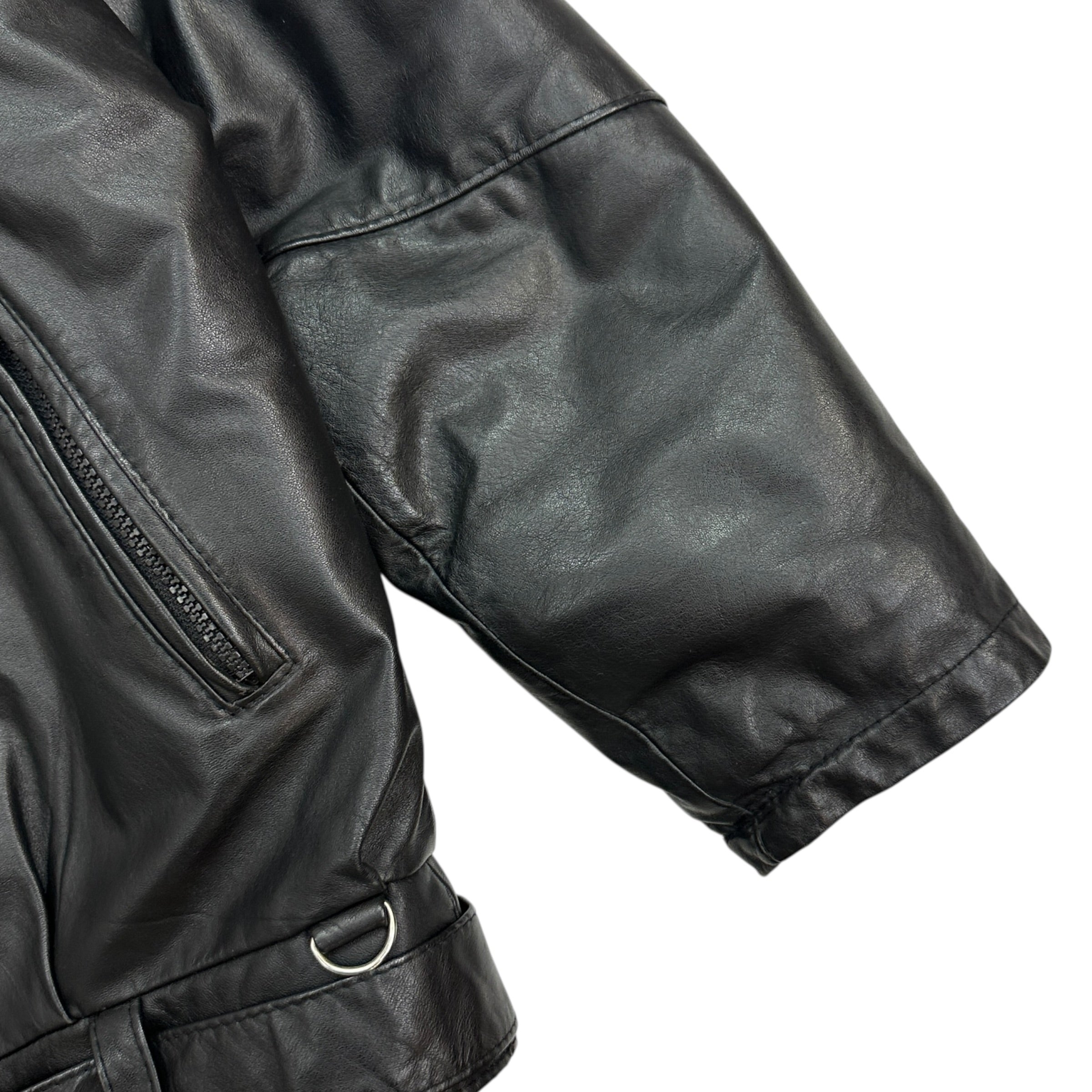 Vintage Anora Leather Jacket Black