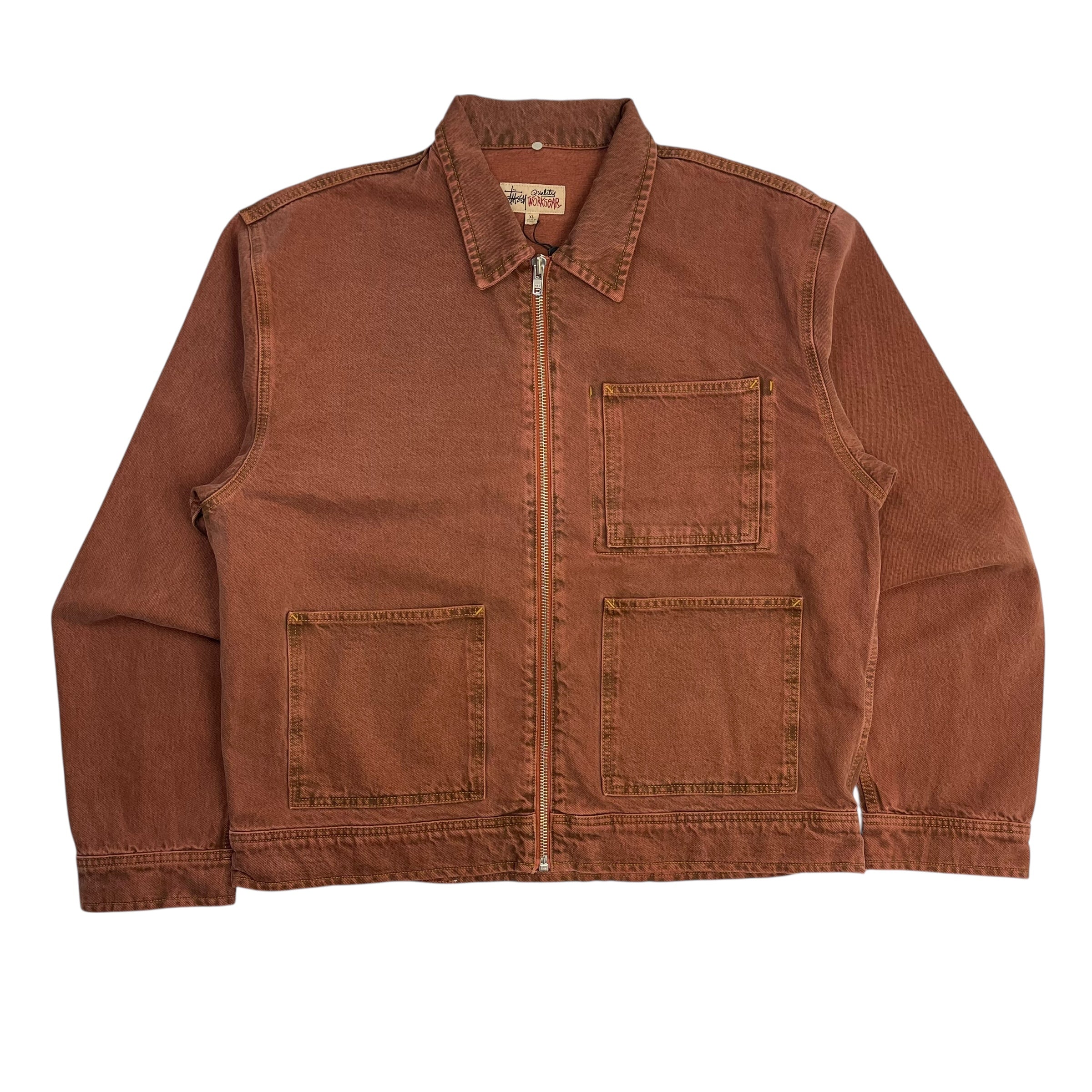 Stussy Zip Work Jacket Clay