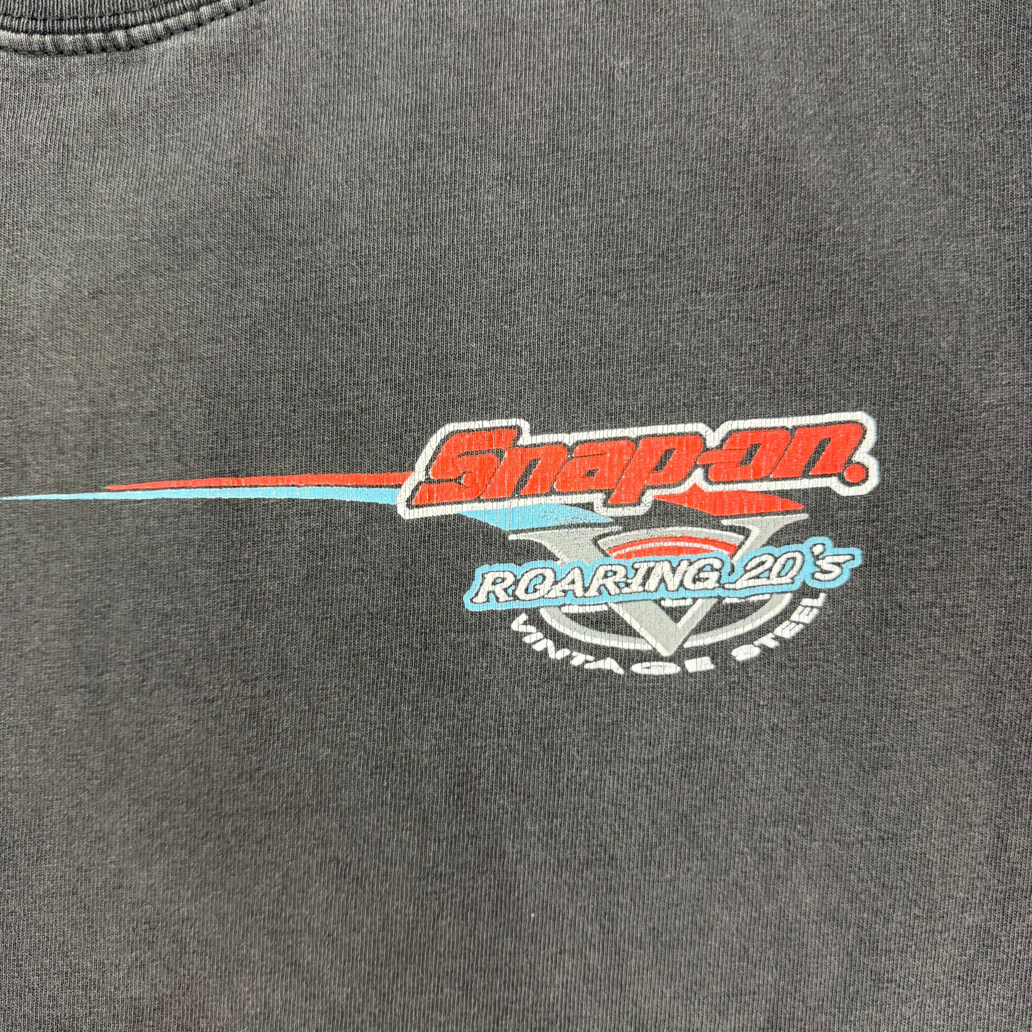 Vintage Snap-On Roaring 20s Hot Rod Racing Tee Black