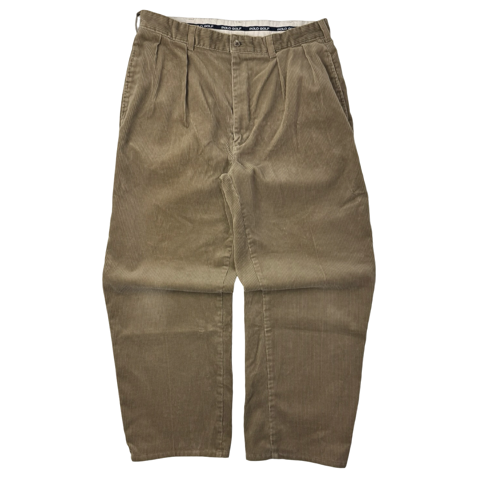 Polo Ralph Lauren Pleated Golf Corduroy Pants Brown