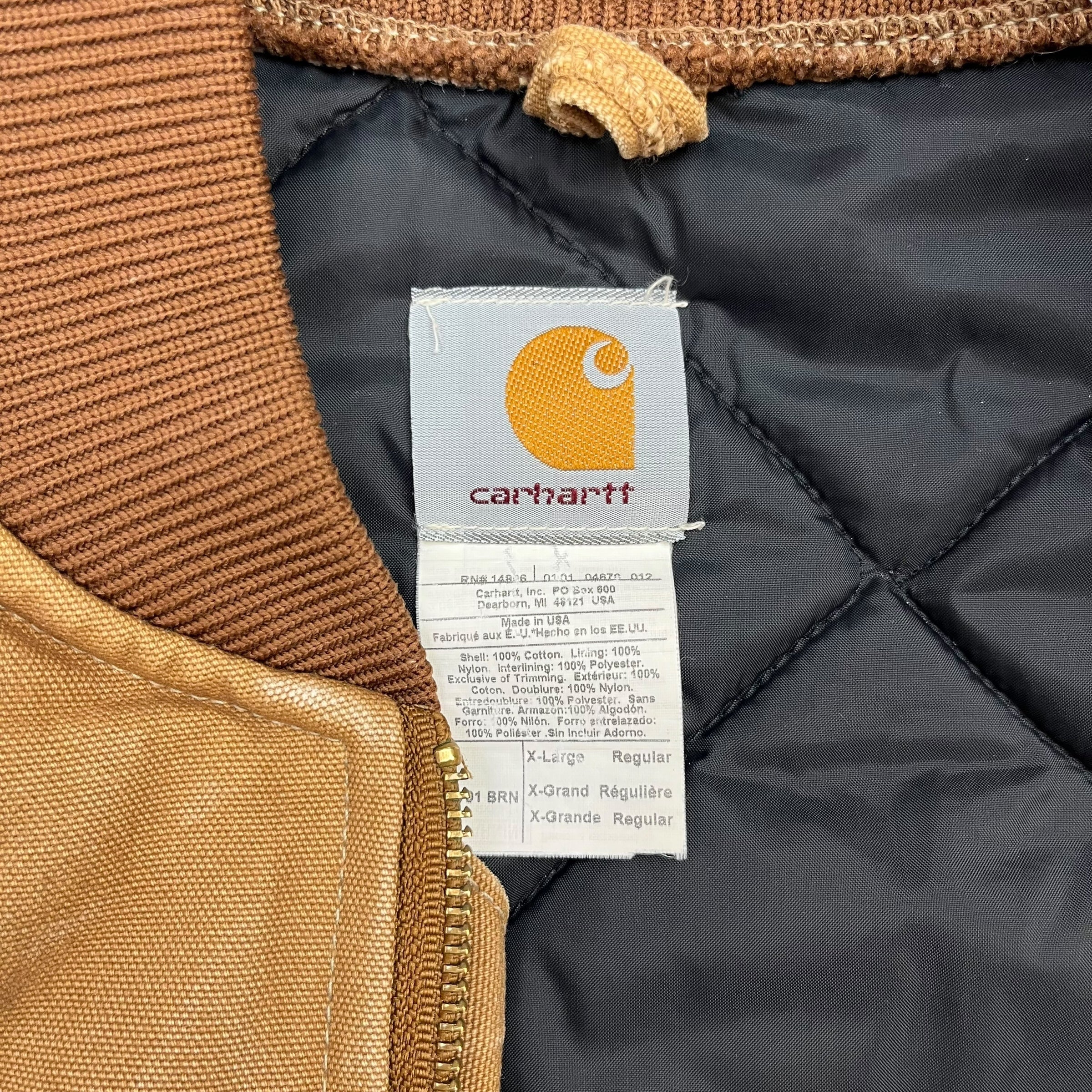 Vintage Carhartt Work Vest Tan Brown