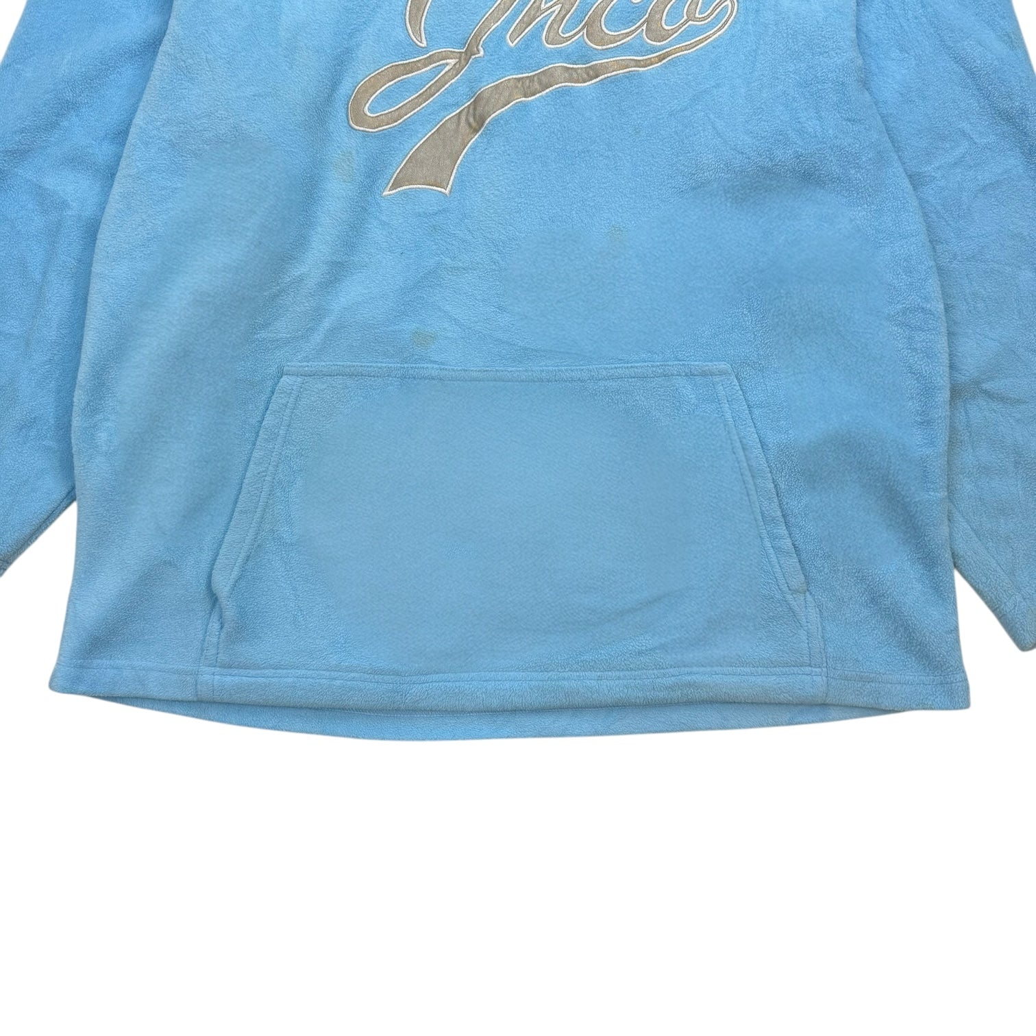 Vintage Y2K JNCO Crown Logo Fleece Hoodie Baby Blue