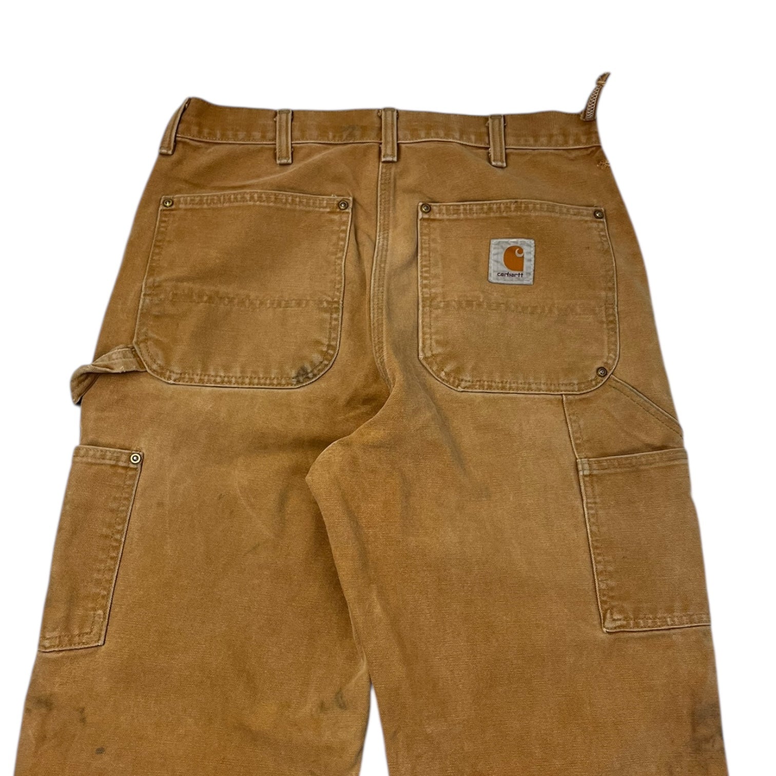Carhartt Double Knee Work Pants Worn Tan