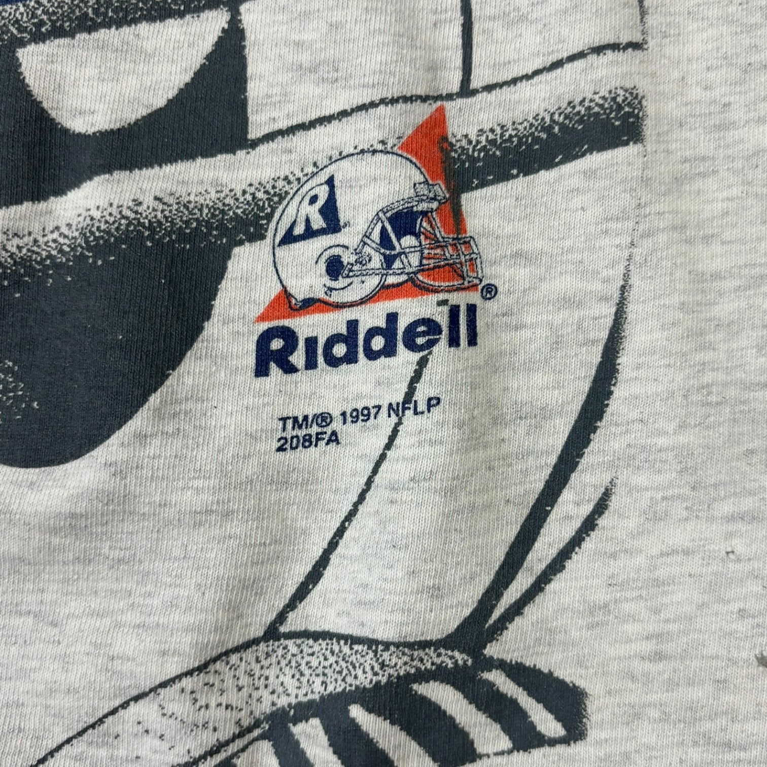 Vintage 1997 Chicago Bears AOP T-Shirt Grey