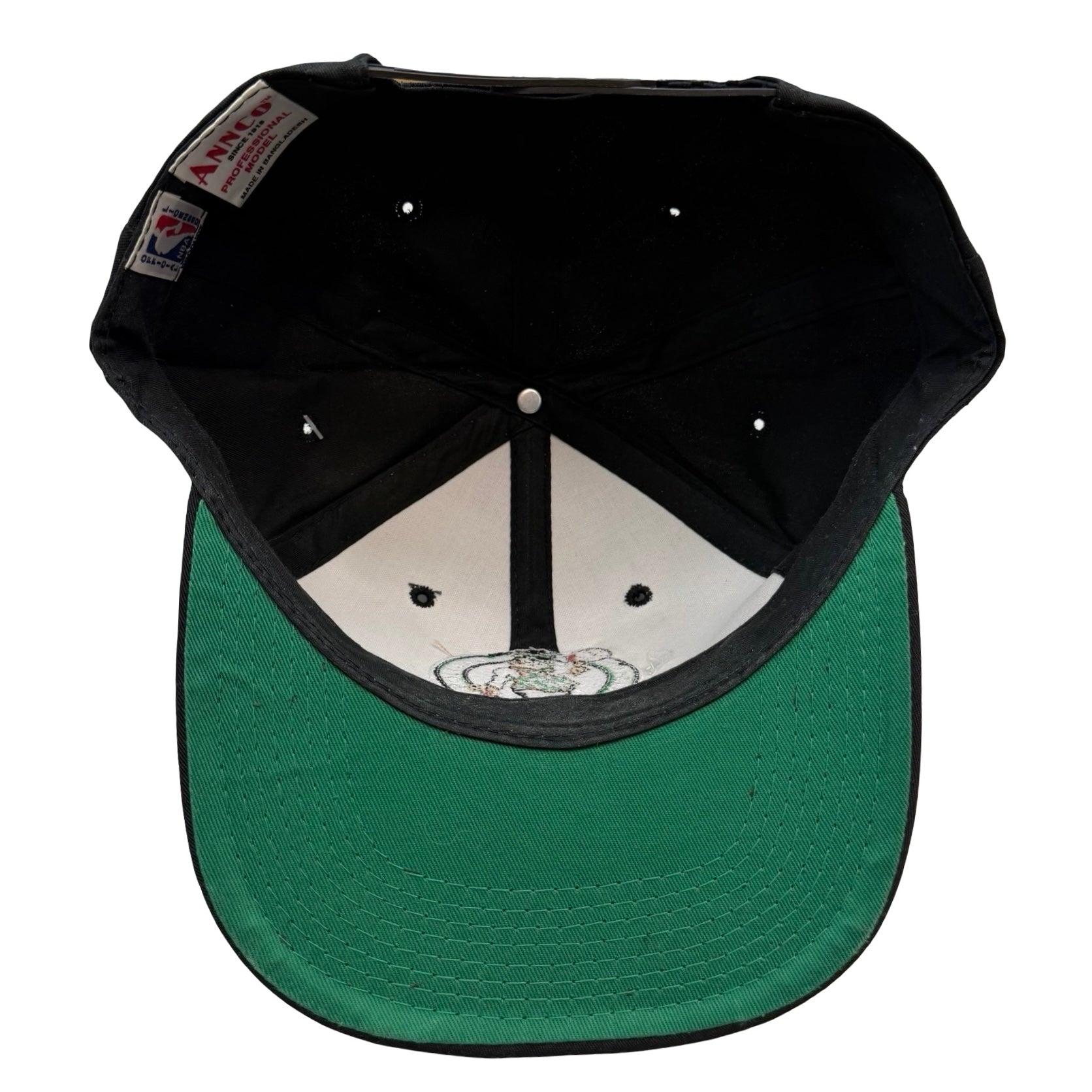 Vintage Boston Celtics Snapback Hat Black
