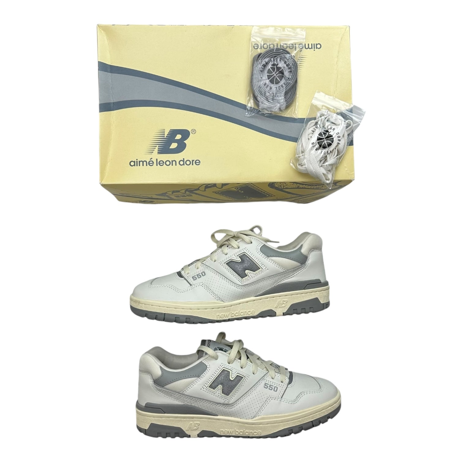 New Balance 550 Aime Leon Dore White Grey (Used)