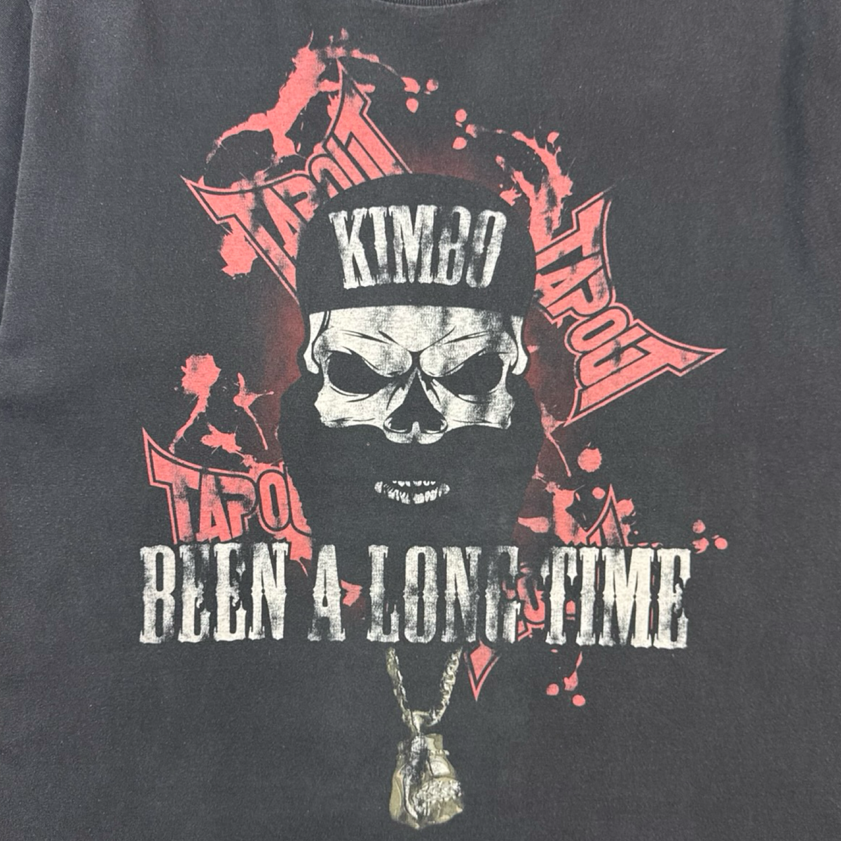 Vintage Tapout Kimbo Slice T-Shirt Faded Black