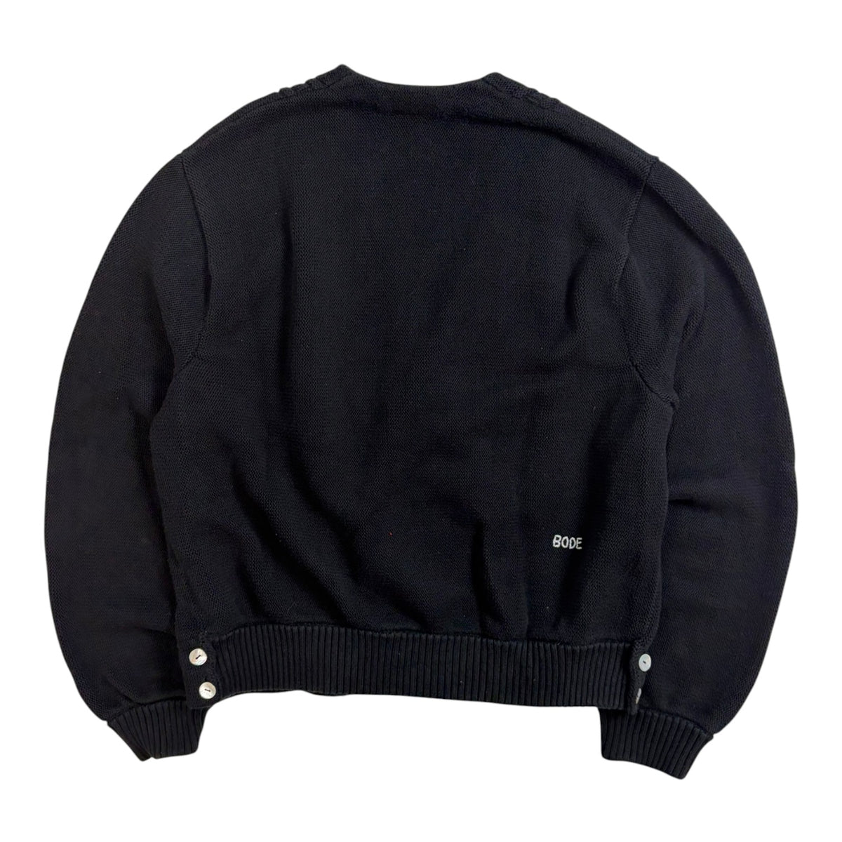 BODE Double Breasted Cardigan Black