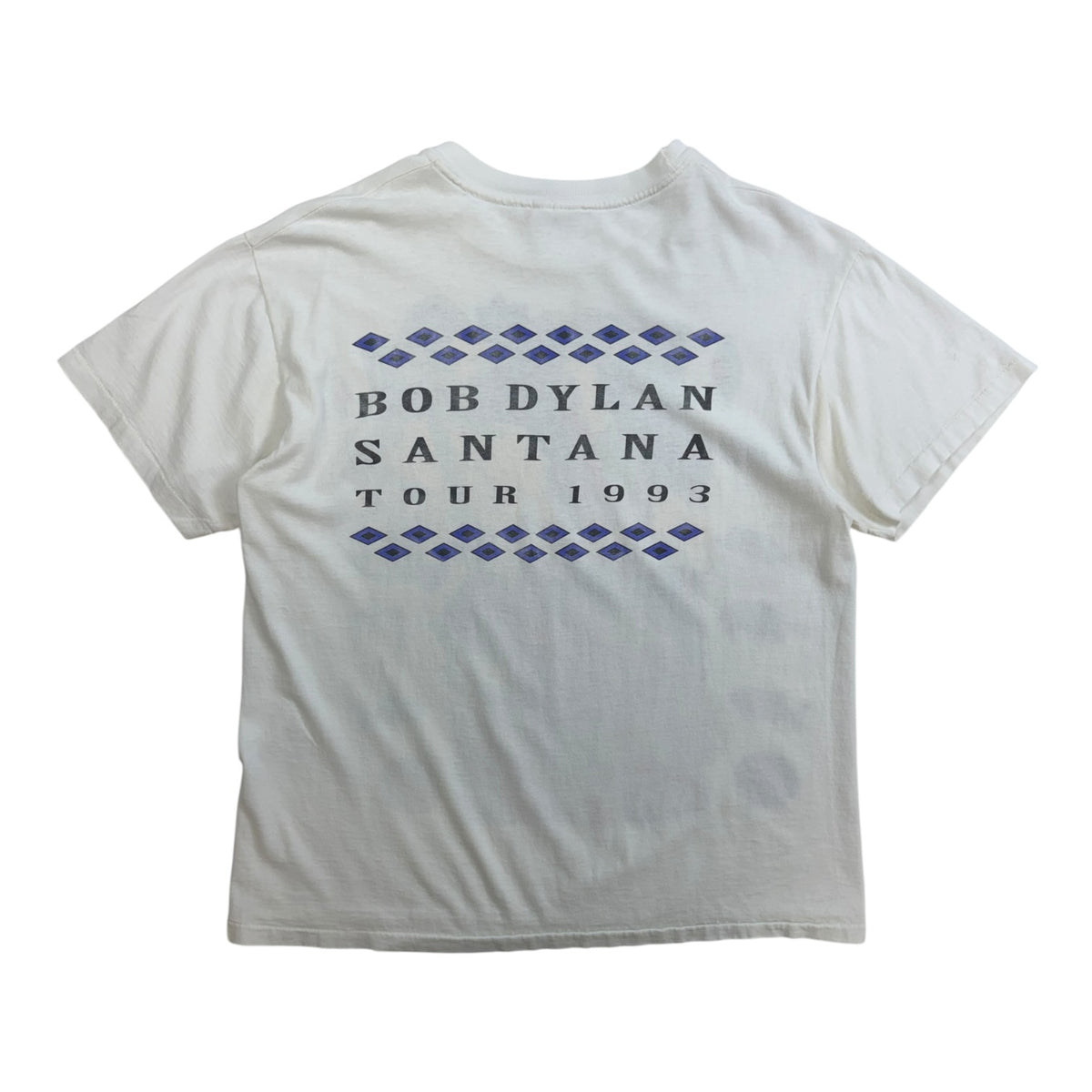 Vintage Bob Dylan 1993 Santana Tour T-Shirt White
