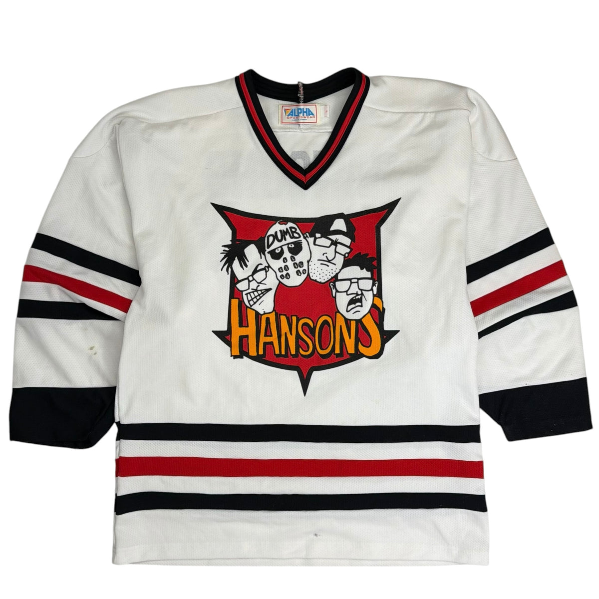 Vintage Hansons Brothers Hockey Jersey White