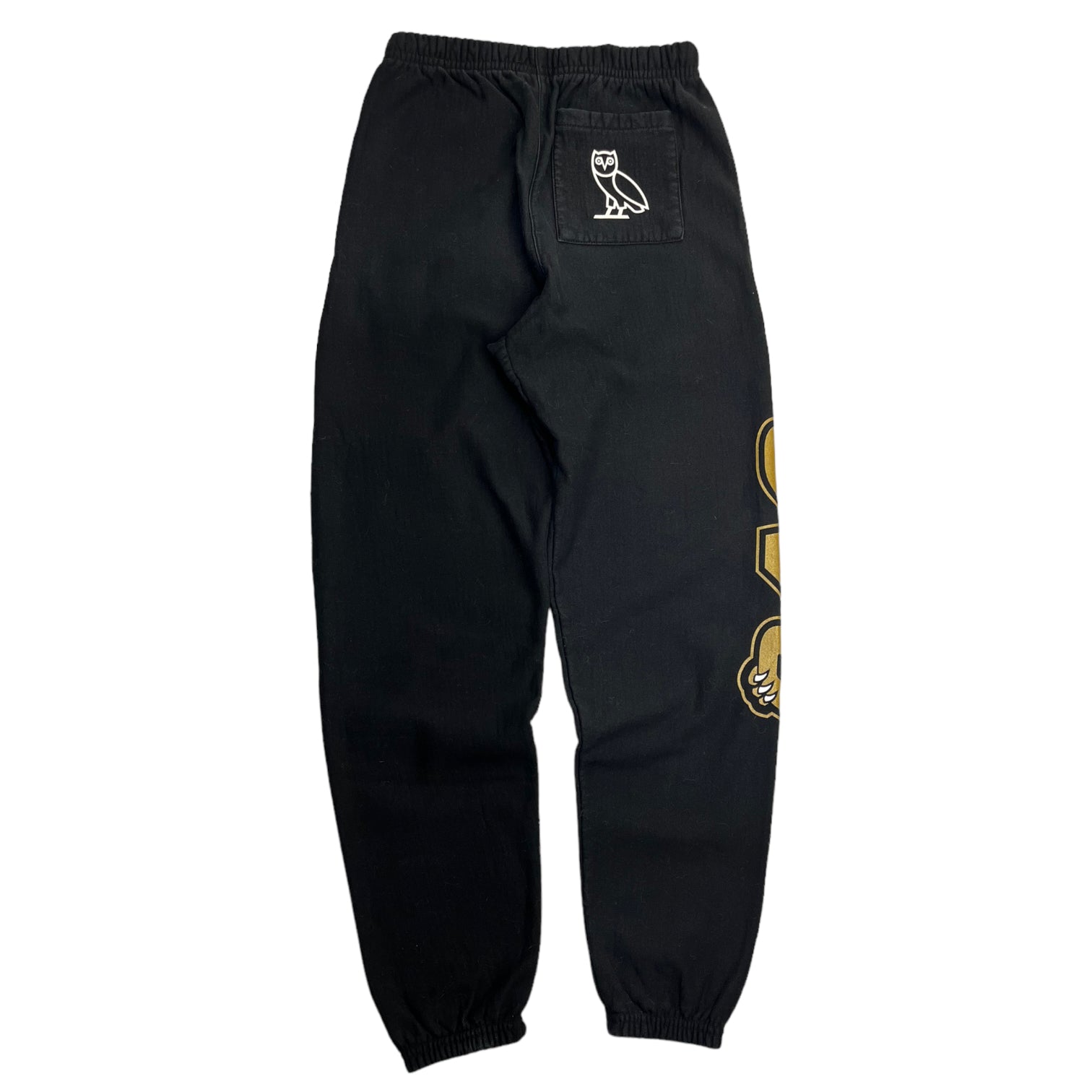 OVO Toronto Raptors Gold Claw Sweatpants Black