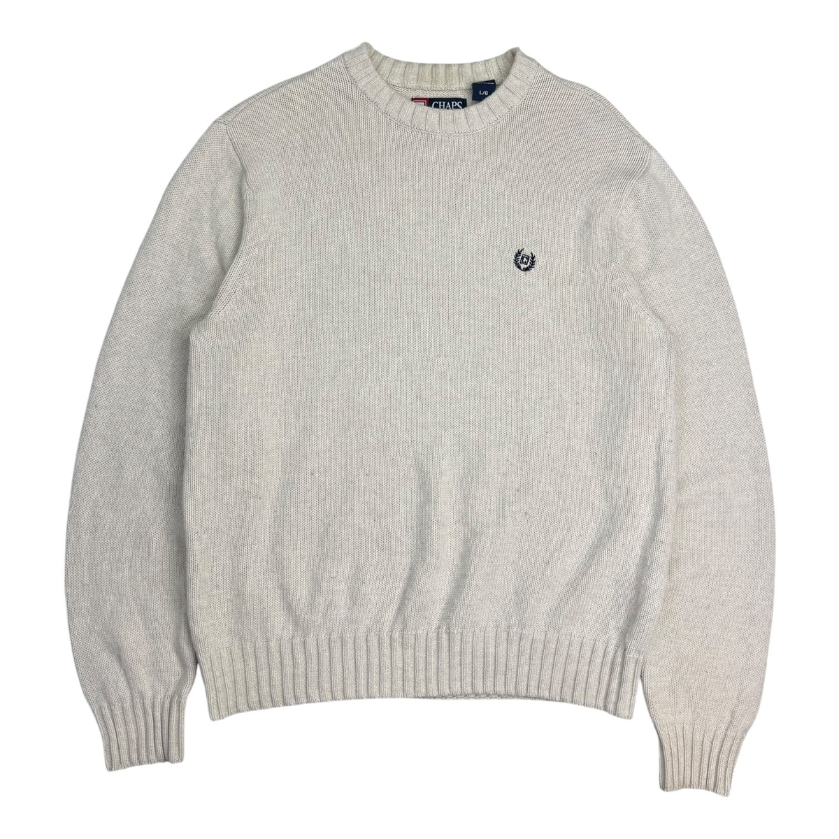 Vintage Chaps Knit Sweater White