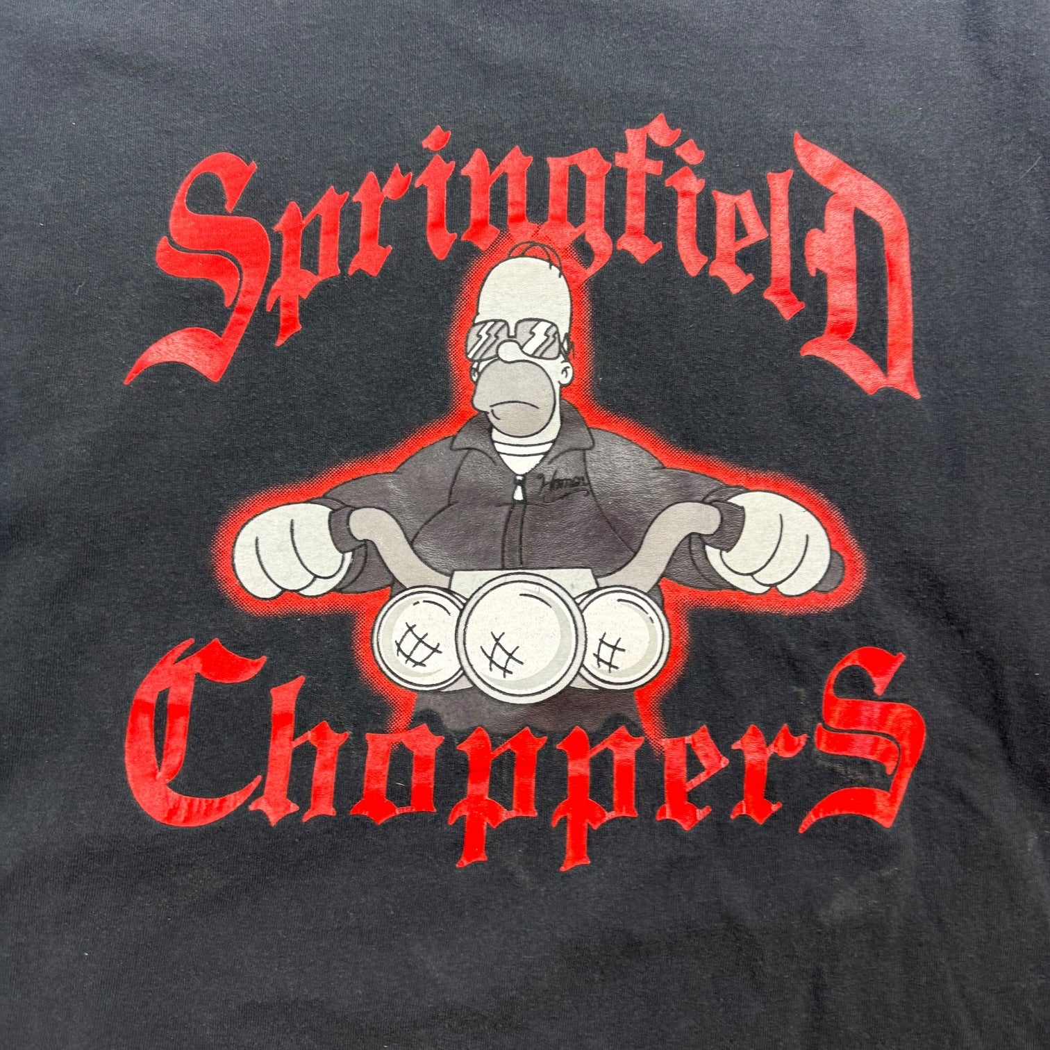 Vintage The Simpson Springfield Choppers L/S Tee Black