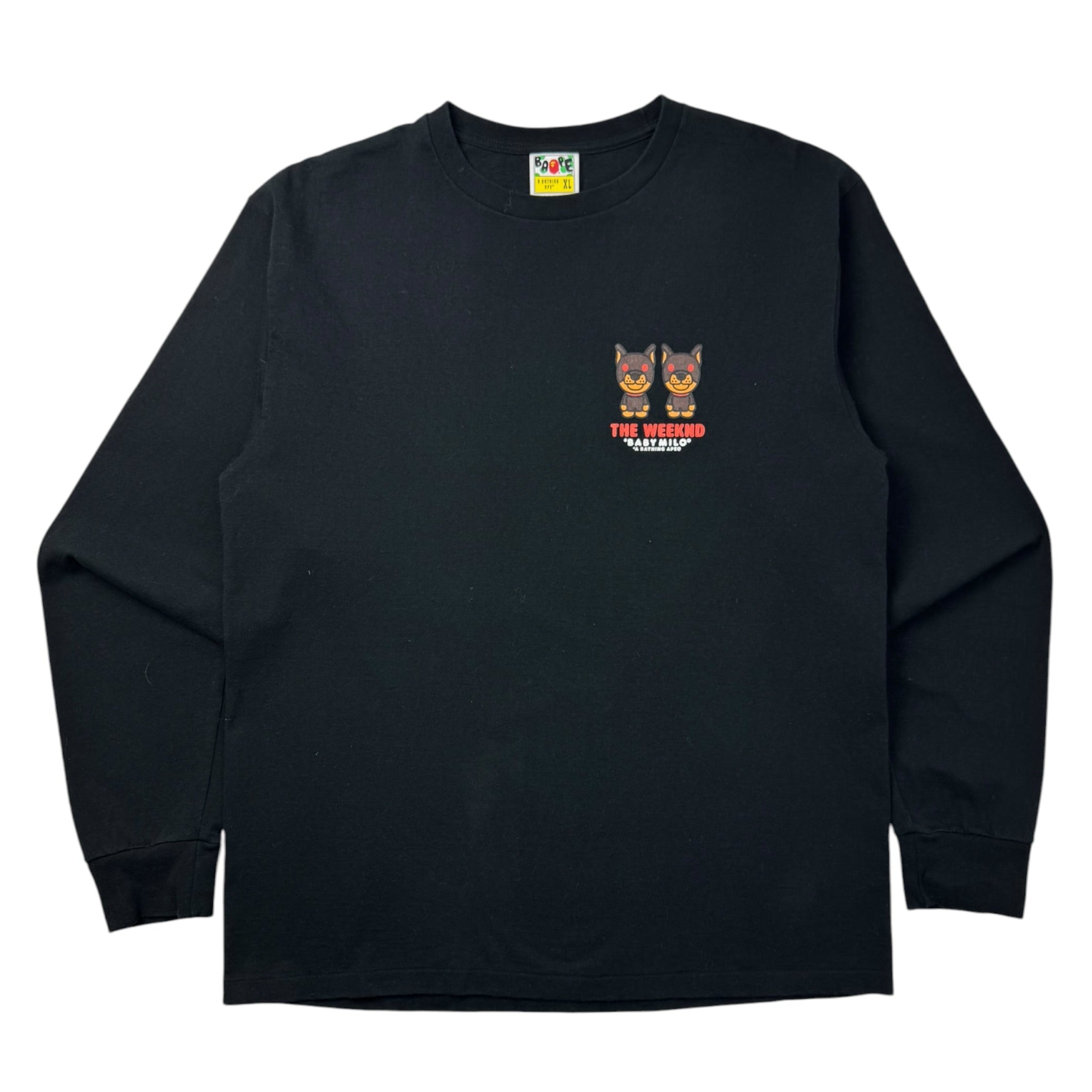 BAPE x XO The Weeknd Long Sleeve T-Shirt Black