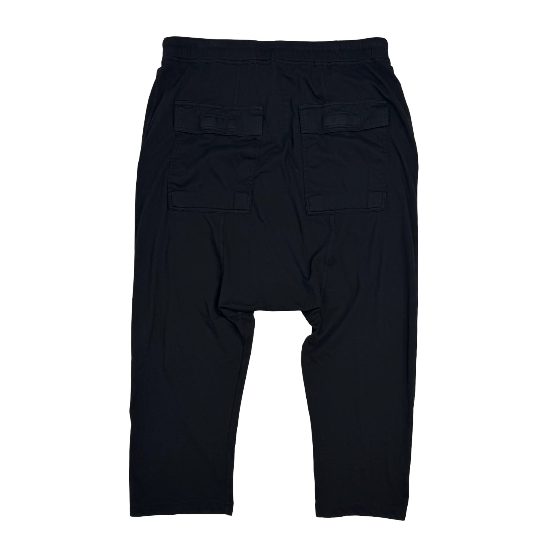 Rick Owens DRKSHDW Drop Crotch Cropped Sweatpants Black