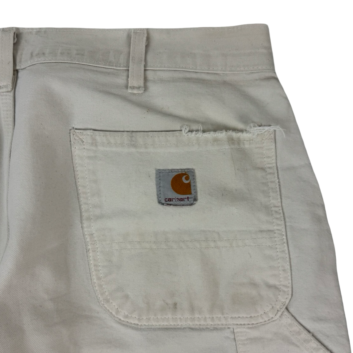 Vintage Carhartt Double Knee Bottoms White