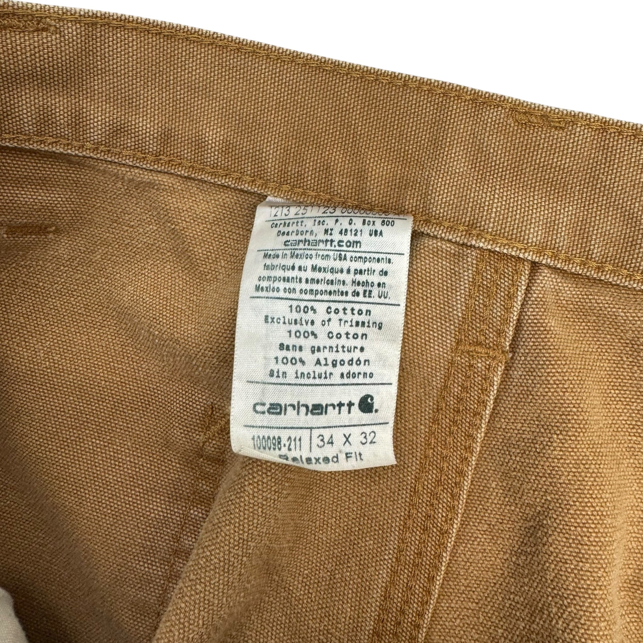 Vintage Carhartt Double Knee Bottoms Light Tan
