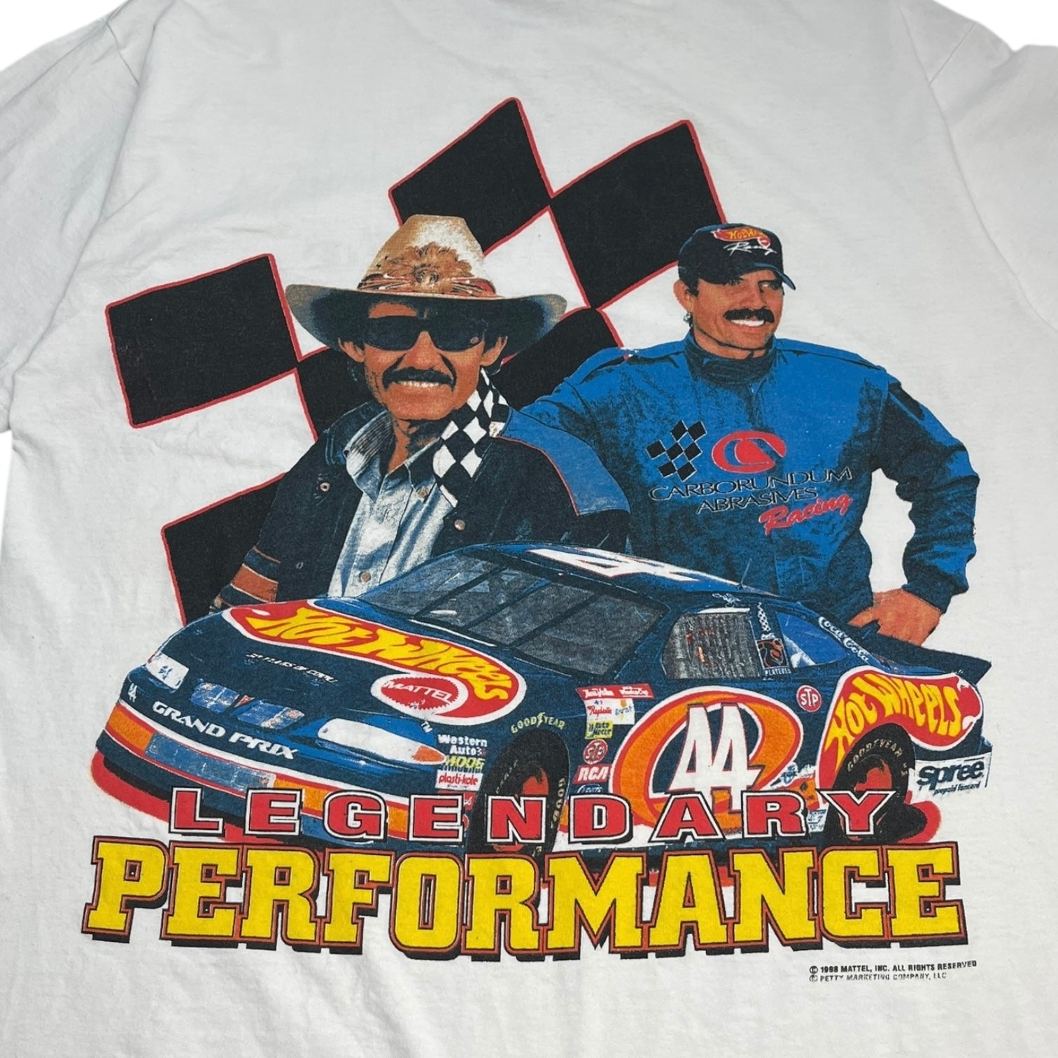 1998 Legendary Performance Hot Wheels NASCAR T-Shirt