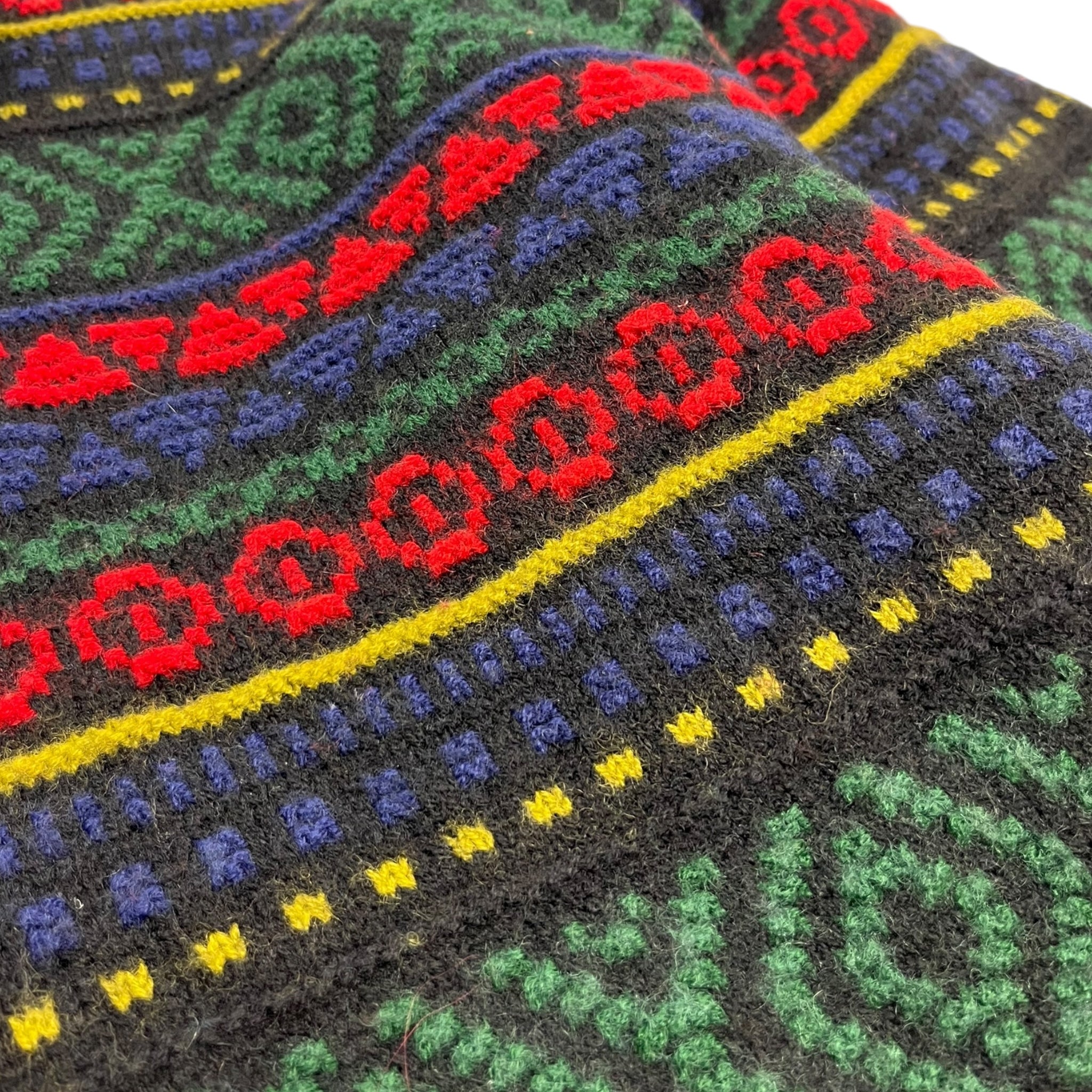 Vintage Tundra Multi-Patterned 1/4 Zip Knit