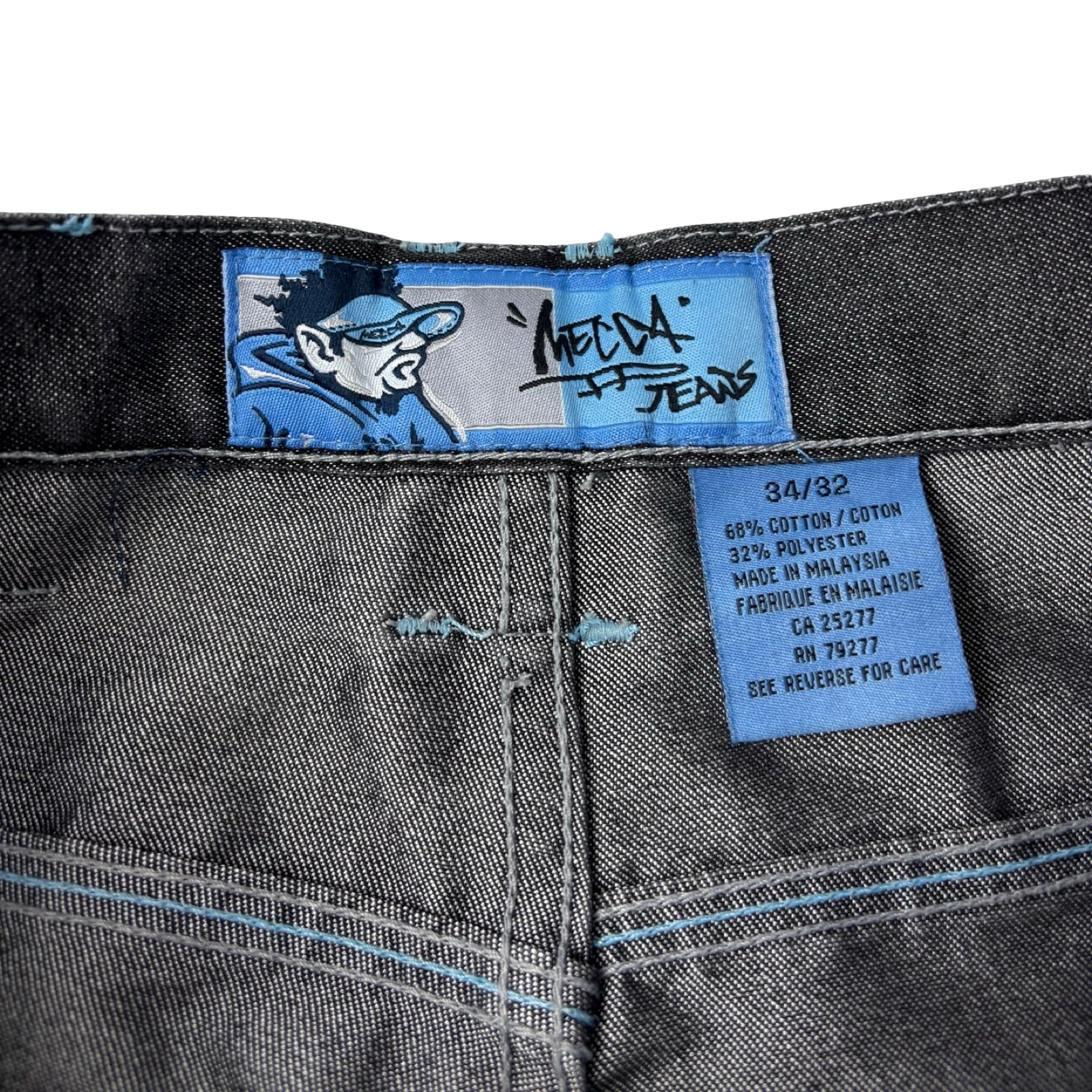 Vintage Mecca Jeans Baggy Denim Charcoal