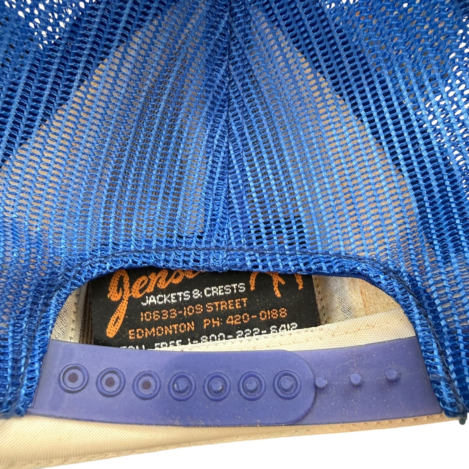 Vintage Hartford Whalers Mesh Trucker Hat Blue/Green/White