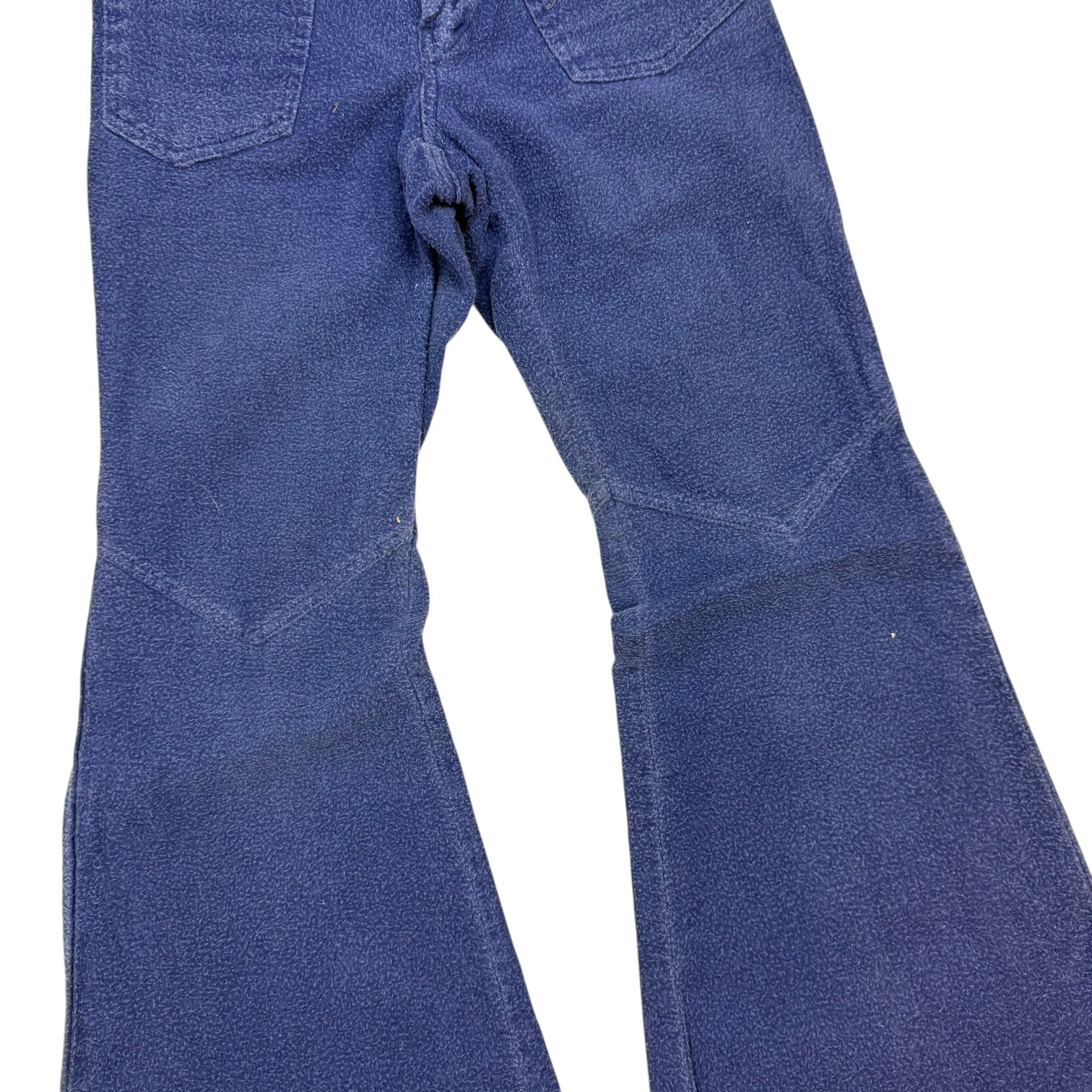 (W) Vintage Denim Bell Bottom Dark Blue