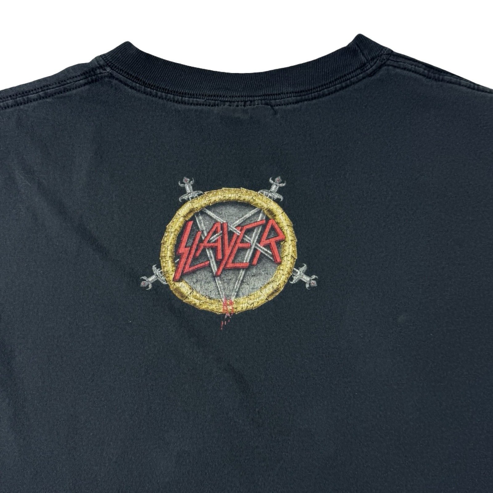Vintage Slayer Metal Band T-Shirt Faded Black