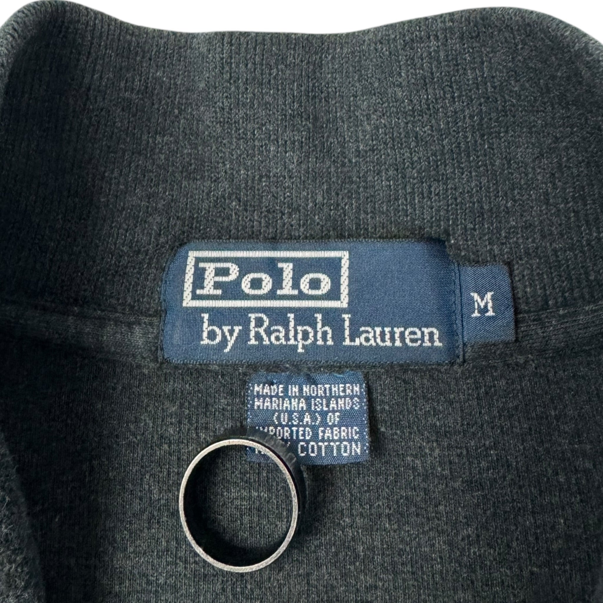 Polo Ralph Lauren Relaxed Hem 1/4 Zip Heathered Charcoal